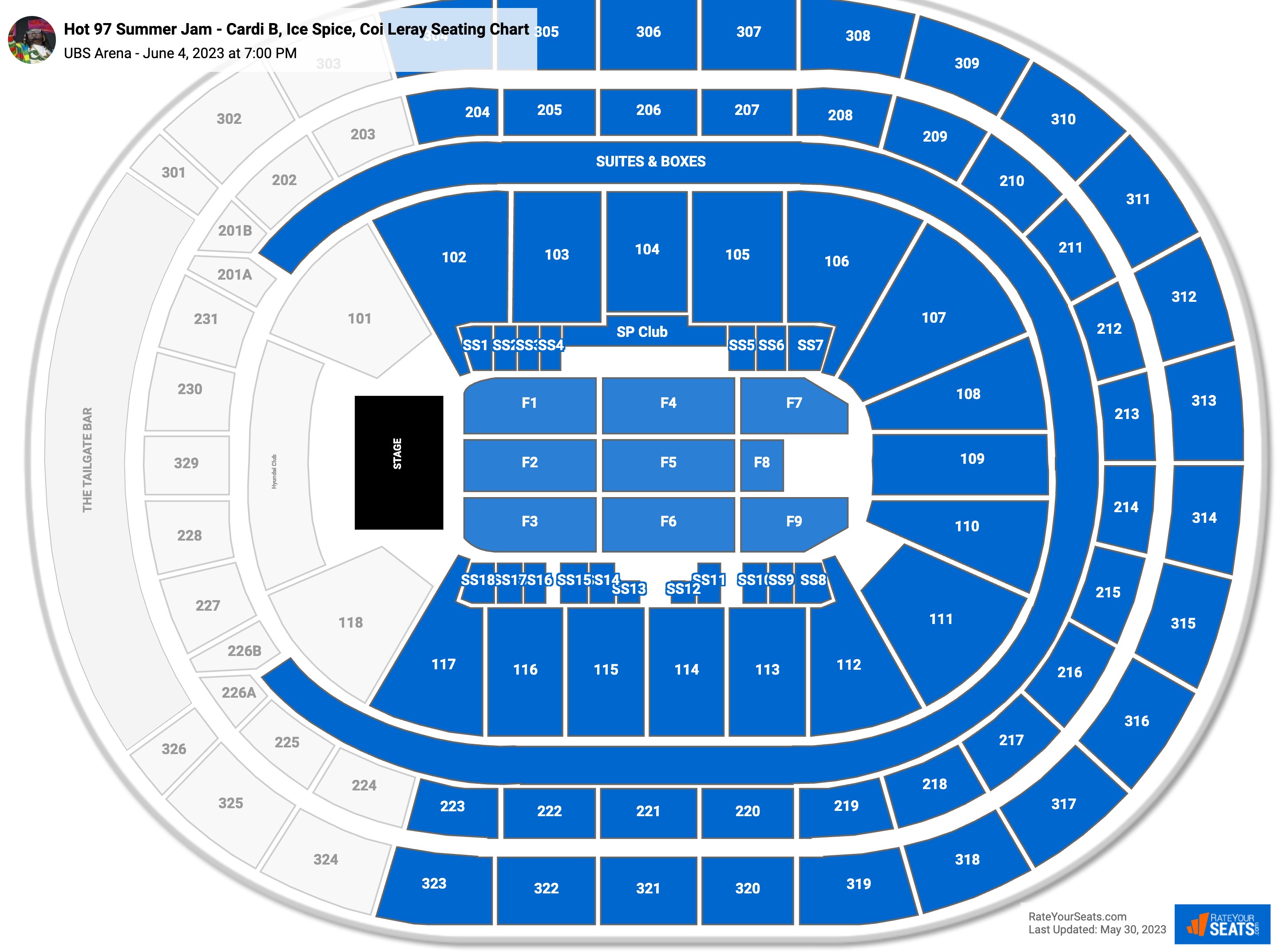 UBS Arena Concert Seating Chart