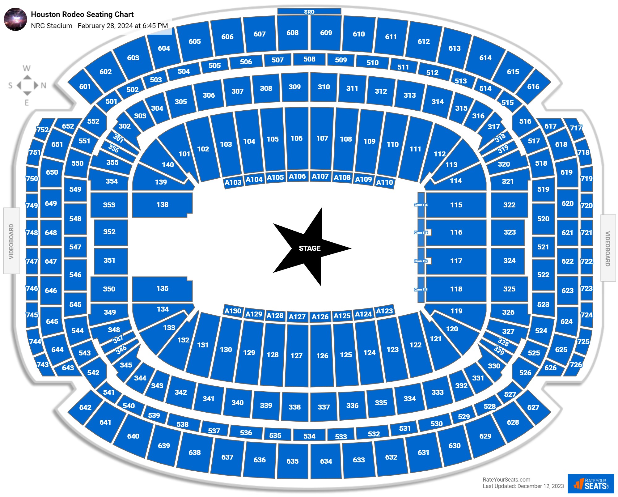 NRG Stadium Concert Seating Chart