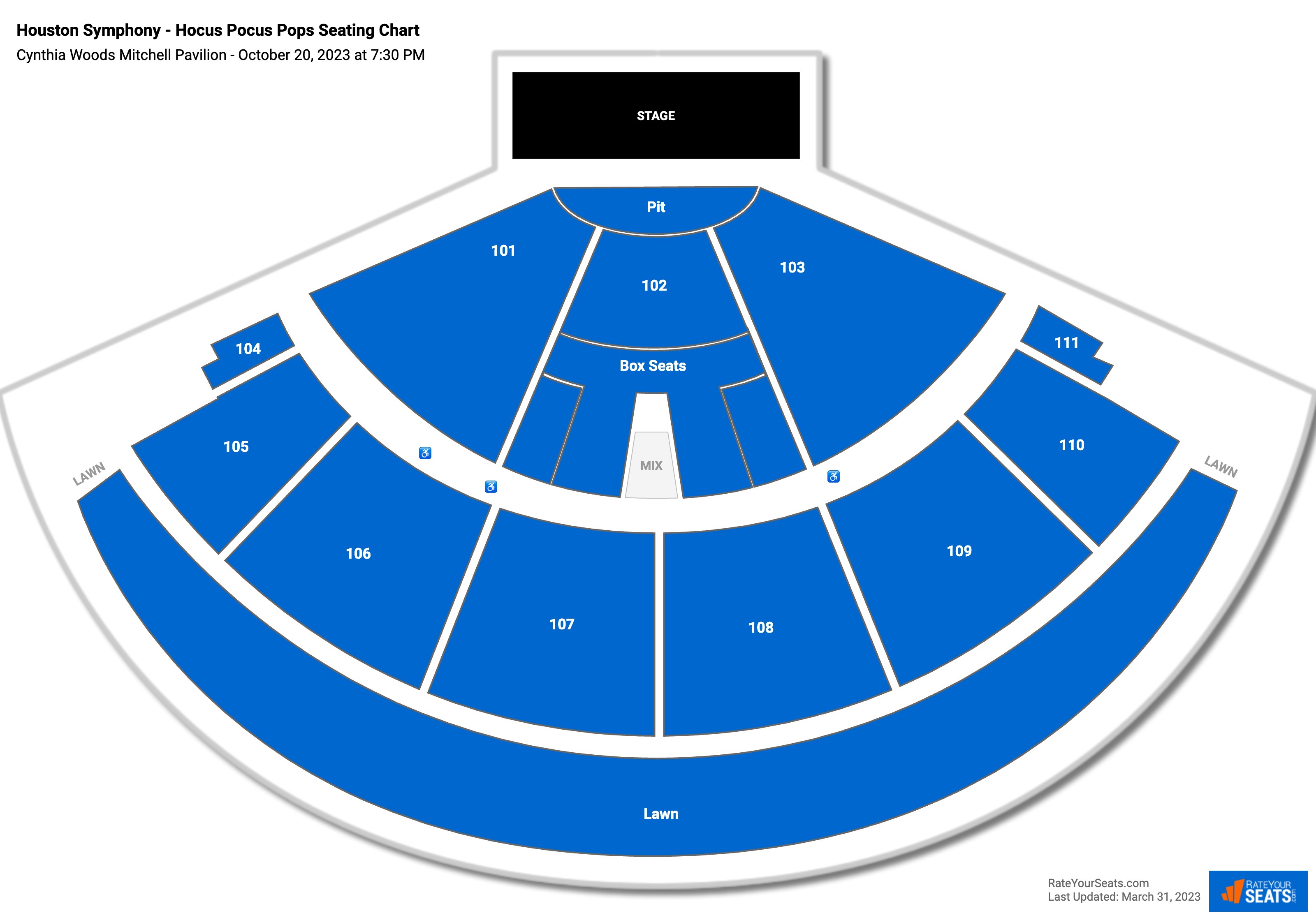 Cynthia Woods Mitchell Pavilion Seating Chart - RateYourSeats.com