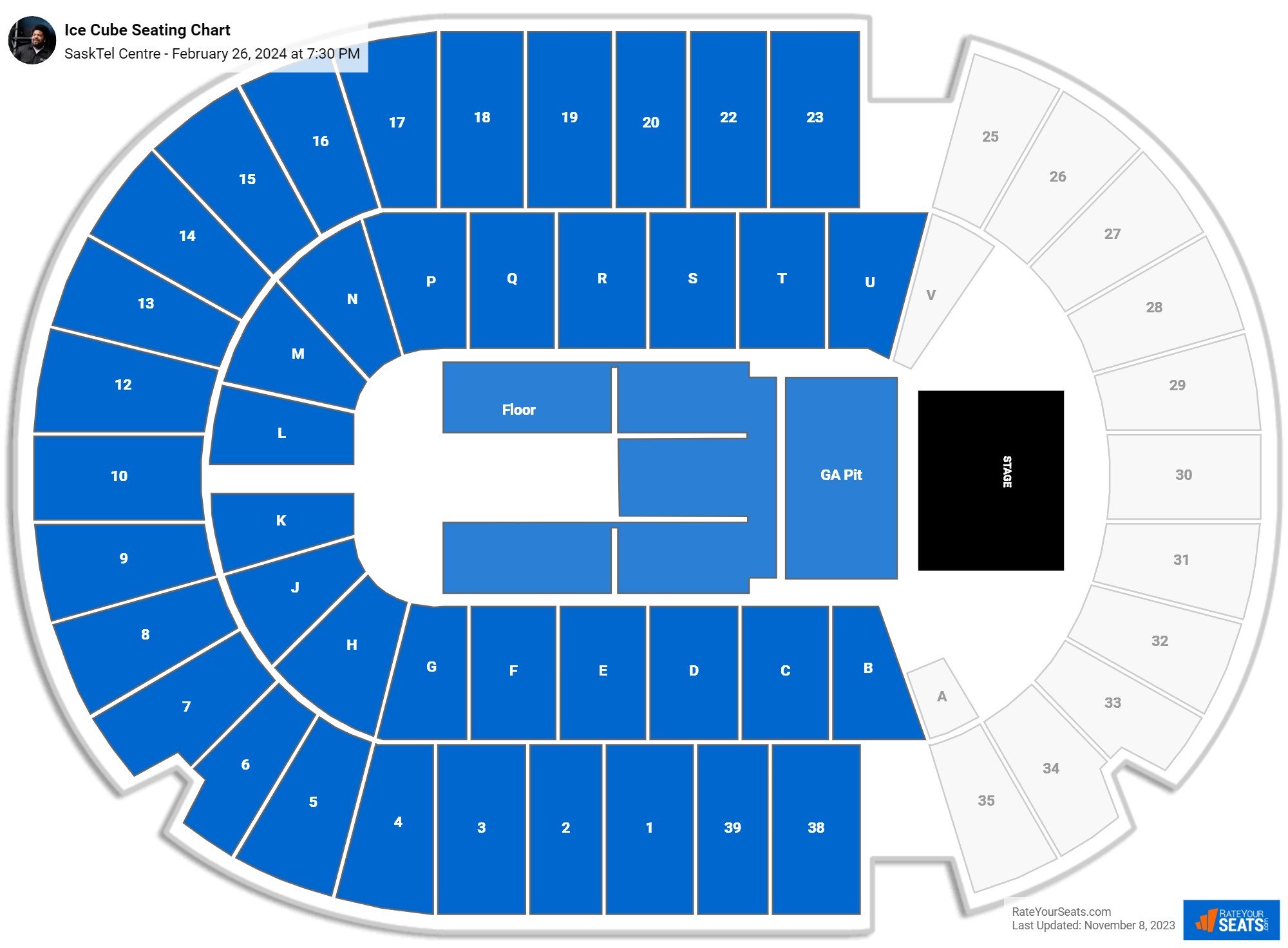 SaskTel Centre Seating Chart - RateYourSeats.com