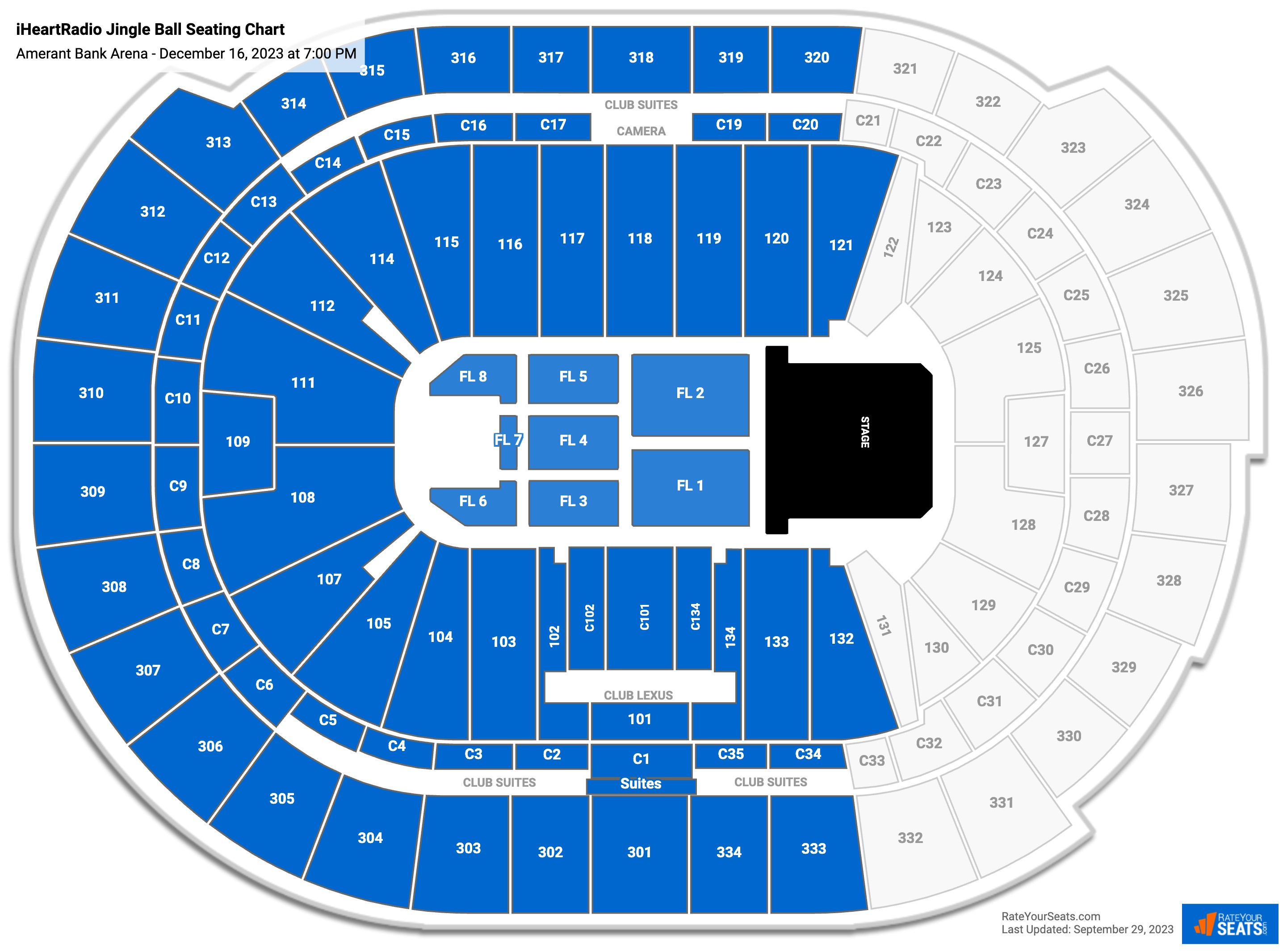 Amerant Bank Arena Concert Seating Chart