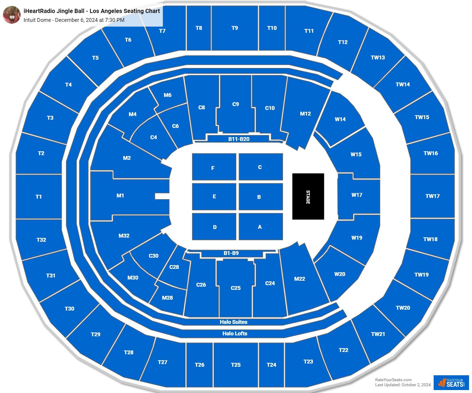 Intuit Dome Concert Seating Chart