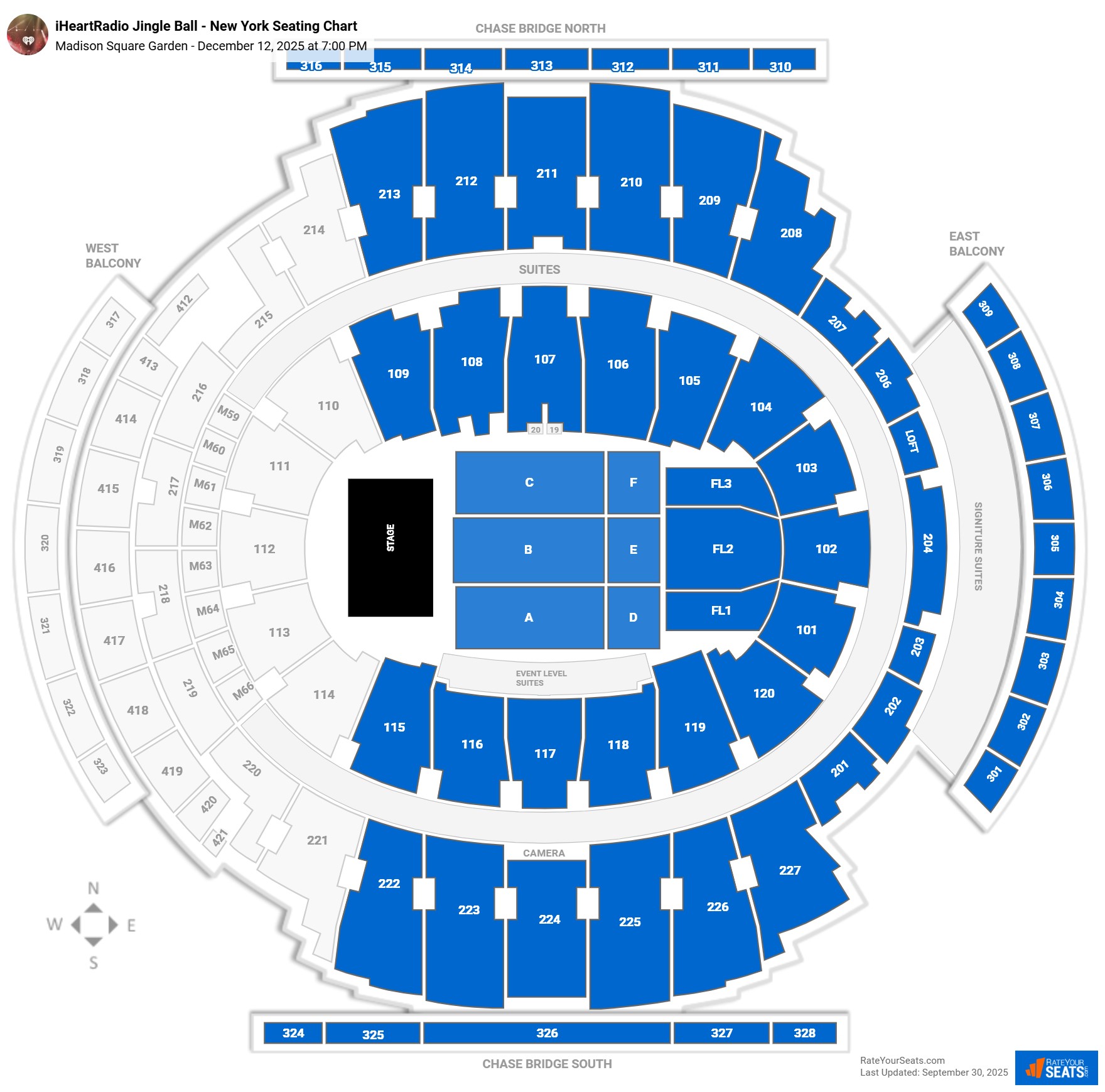 iHeartRadio Jingle Ball - New York seating chart Madison Square Garden