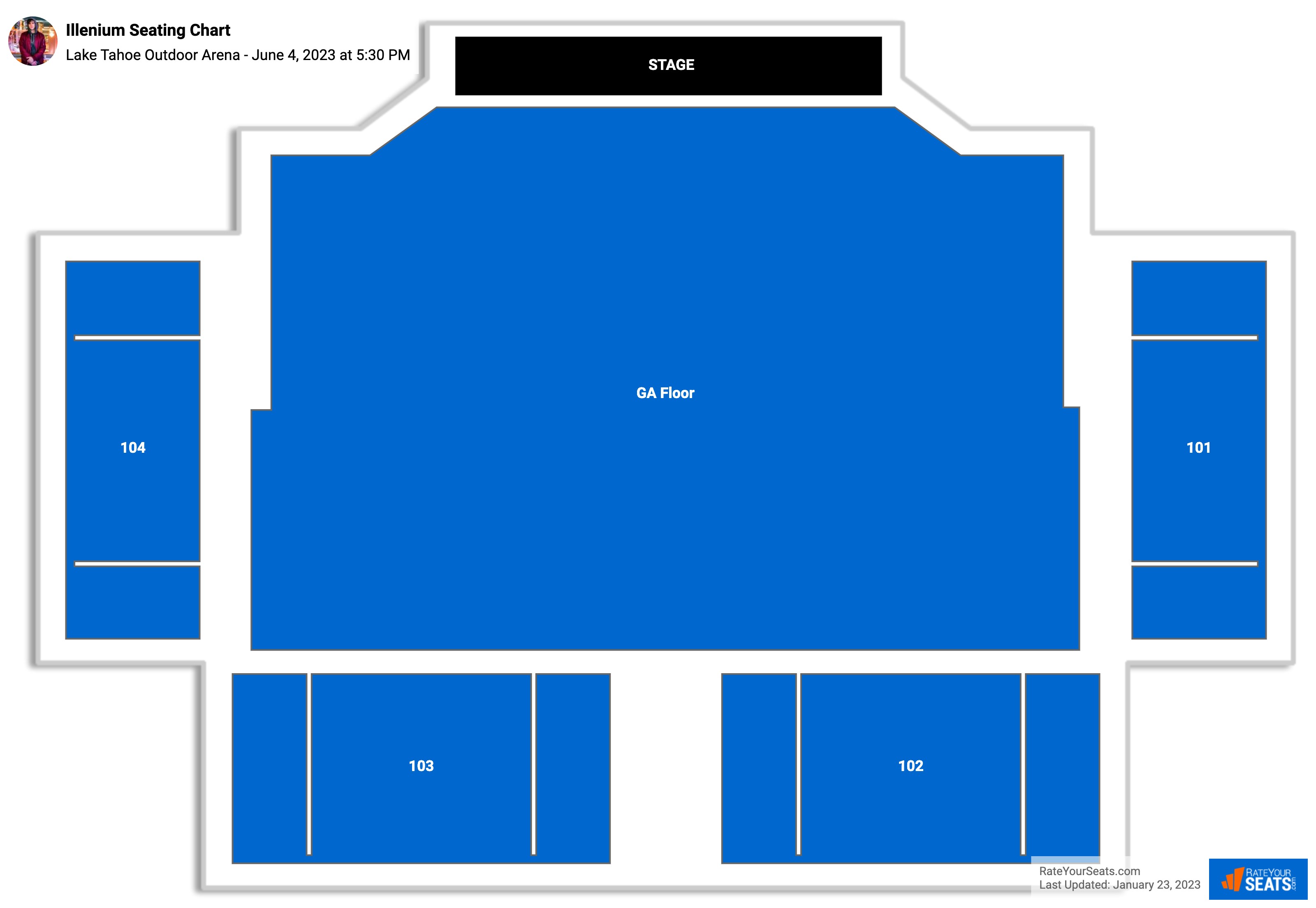 Lake Tahoe Outdoor Arena Seating Chart - RateYourSeats.com