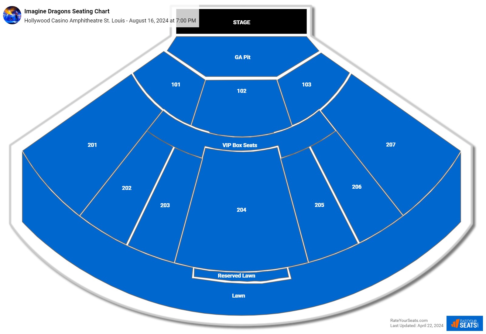 Hollywood Casino Amphitheatre St. Louis Seating Chart - RateYourSeats.com