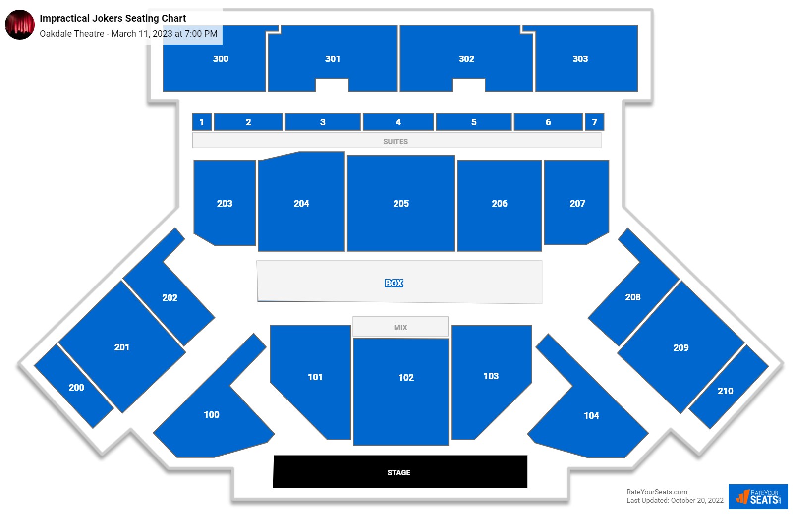 Oakdale Theatre Seating Chart - RateYourSeats.com