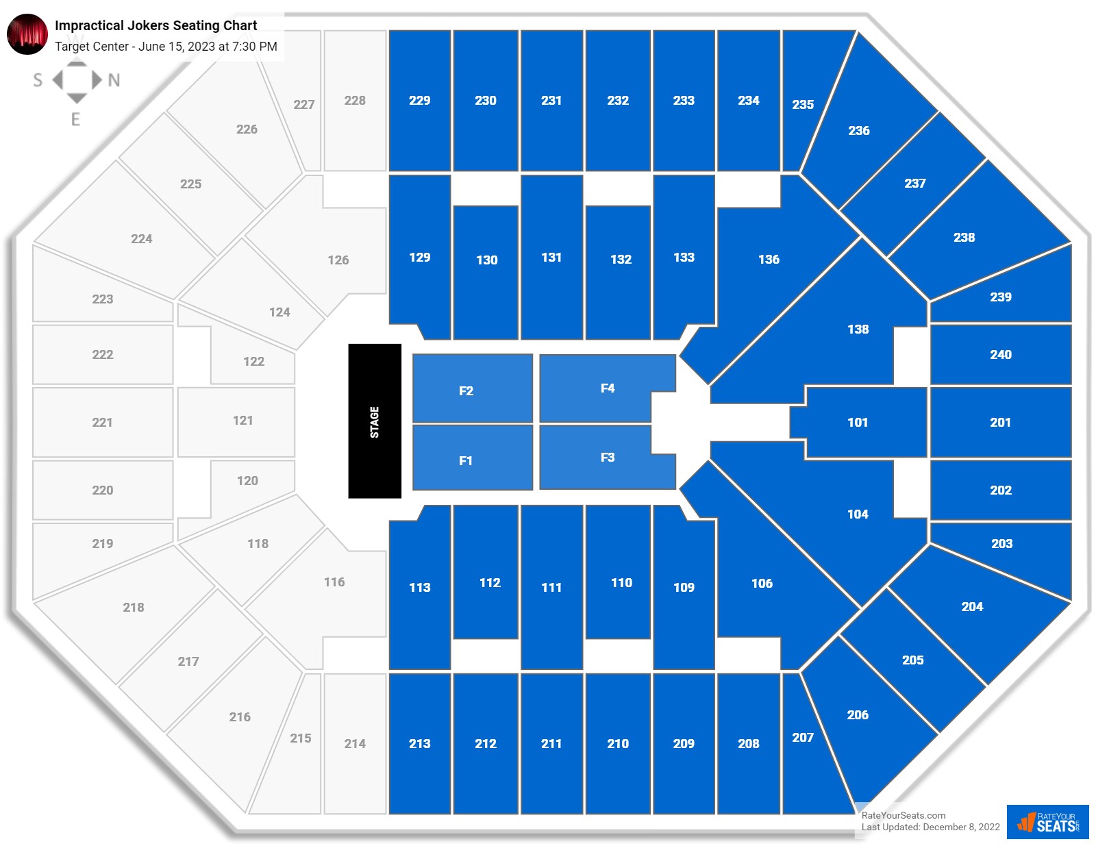 Target Center Concert Seating Chart - RateYourSeats.com