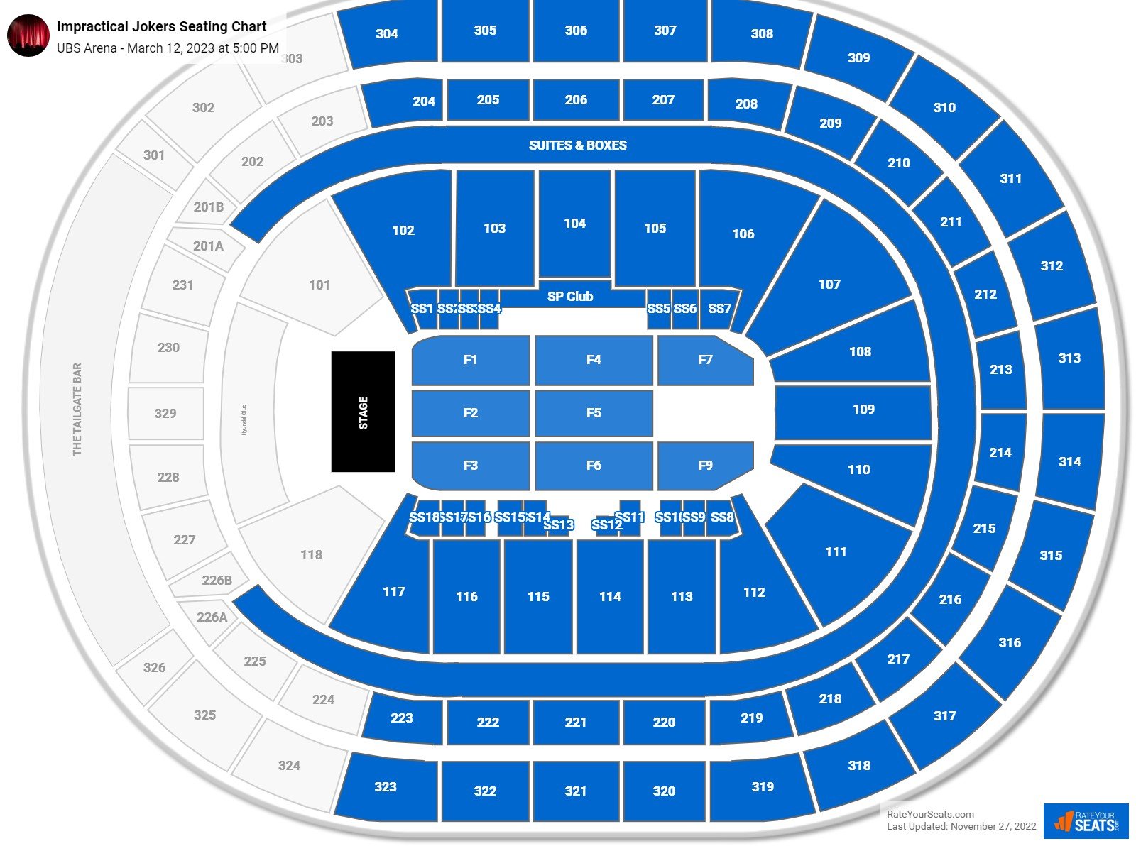 UBS Arena Concert Seating Chart - RateYourSeats.com