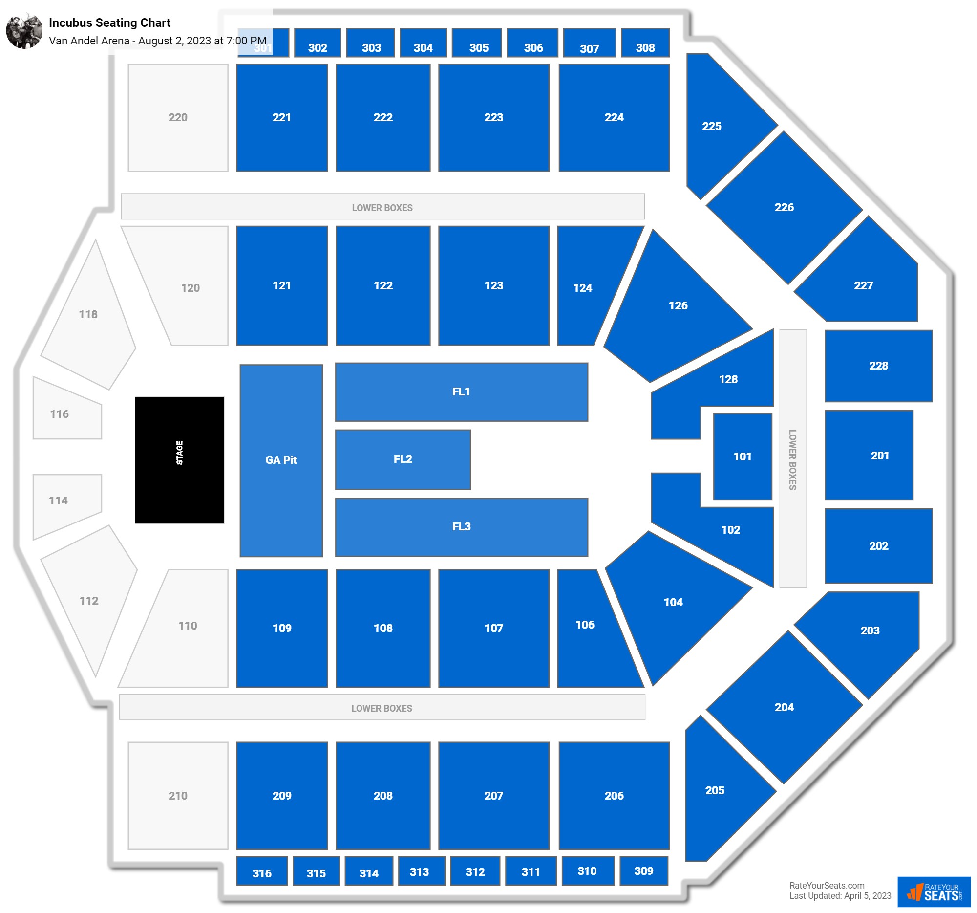 Van Andel Arena Seating Chart