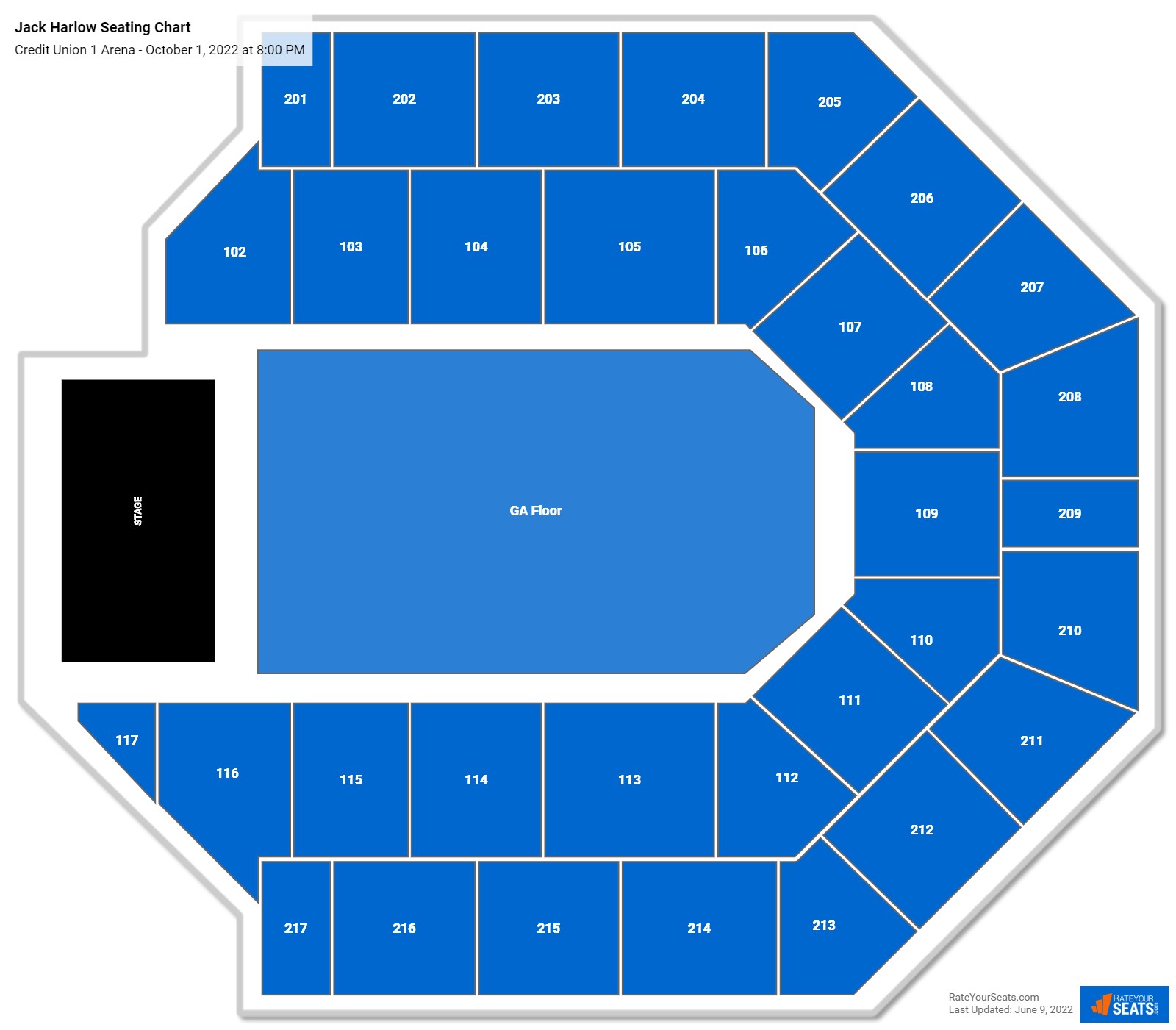 Credit Union 1 Arena Seating Chart - RateYourSeats.com