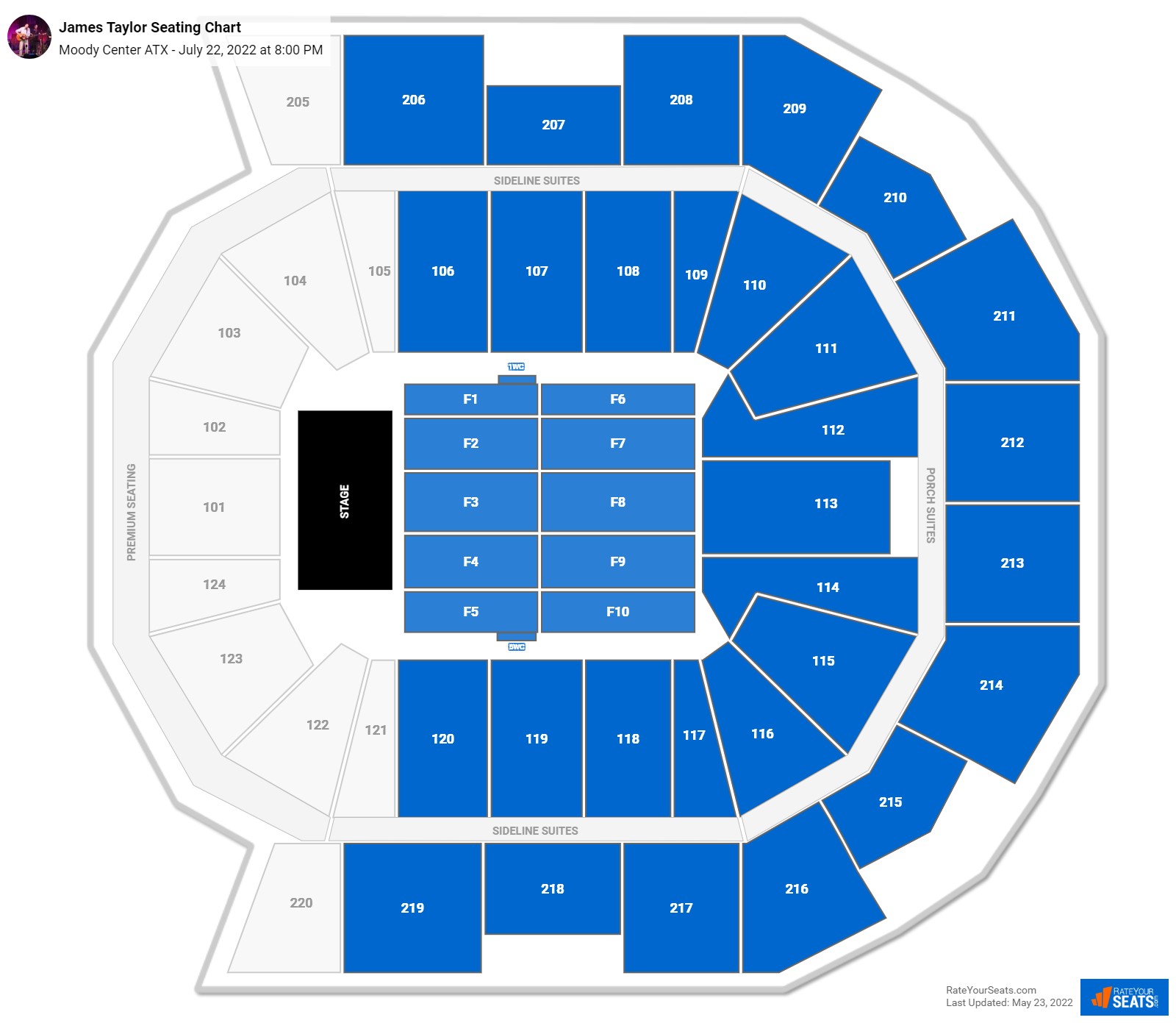 Moody Center ATX Seating Chart - RateYourSeats.com