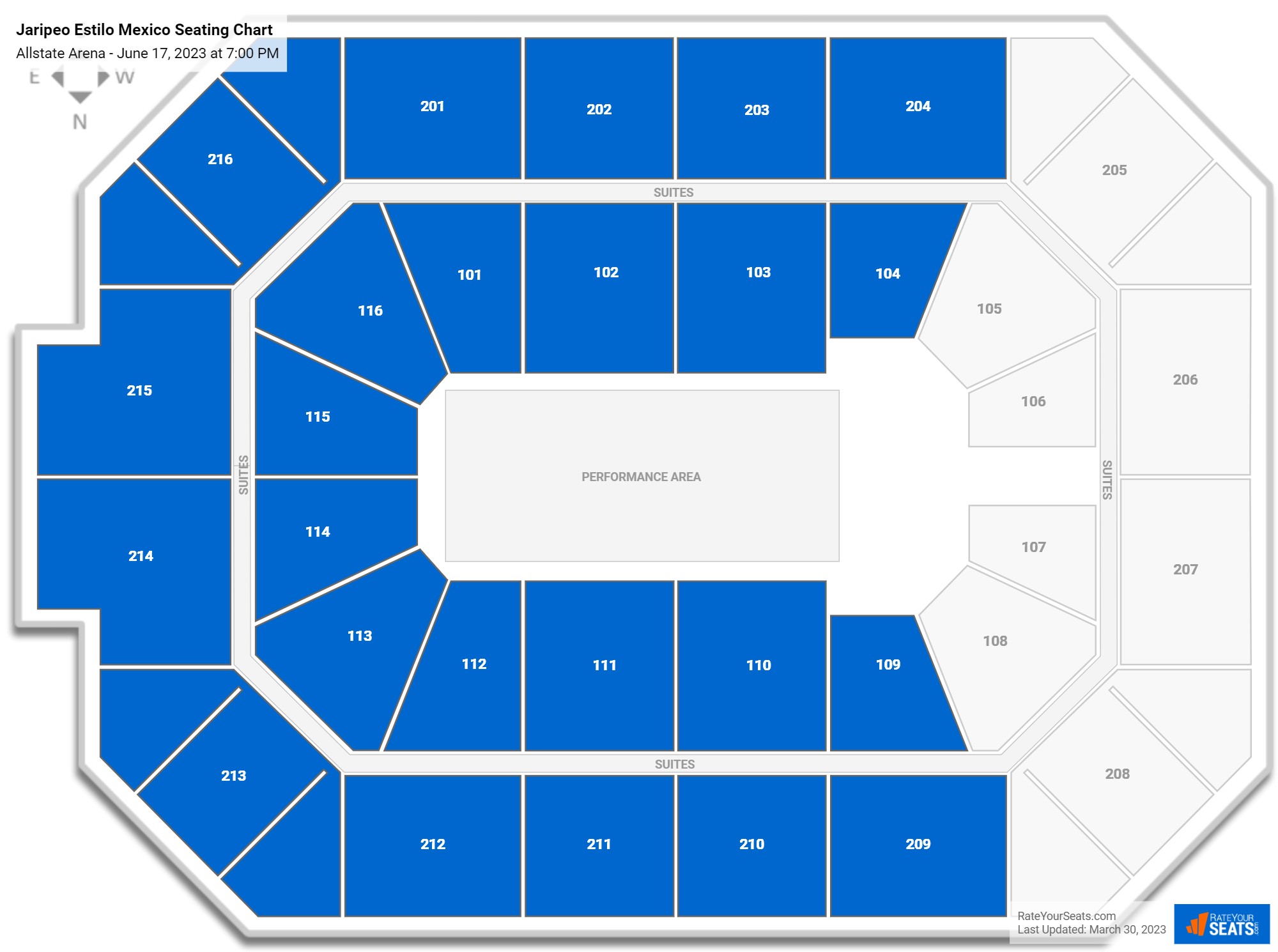 Allstate Arena Concert Seating Chart - Rateyourseats.com