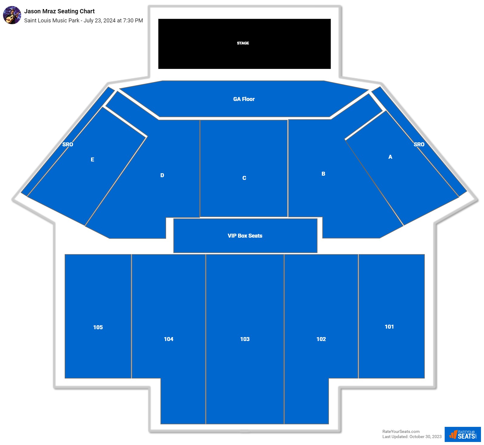 Saint Louis Music Park Seating Chart - RateYourSeats.com