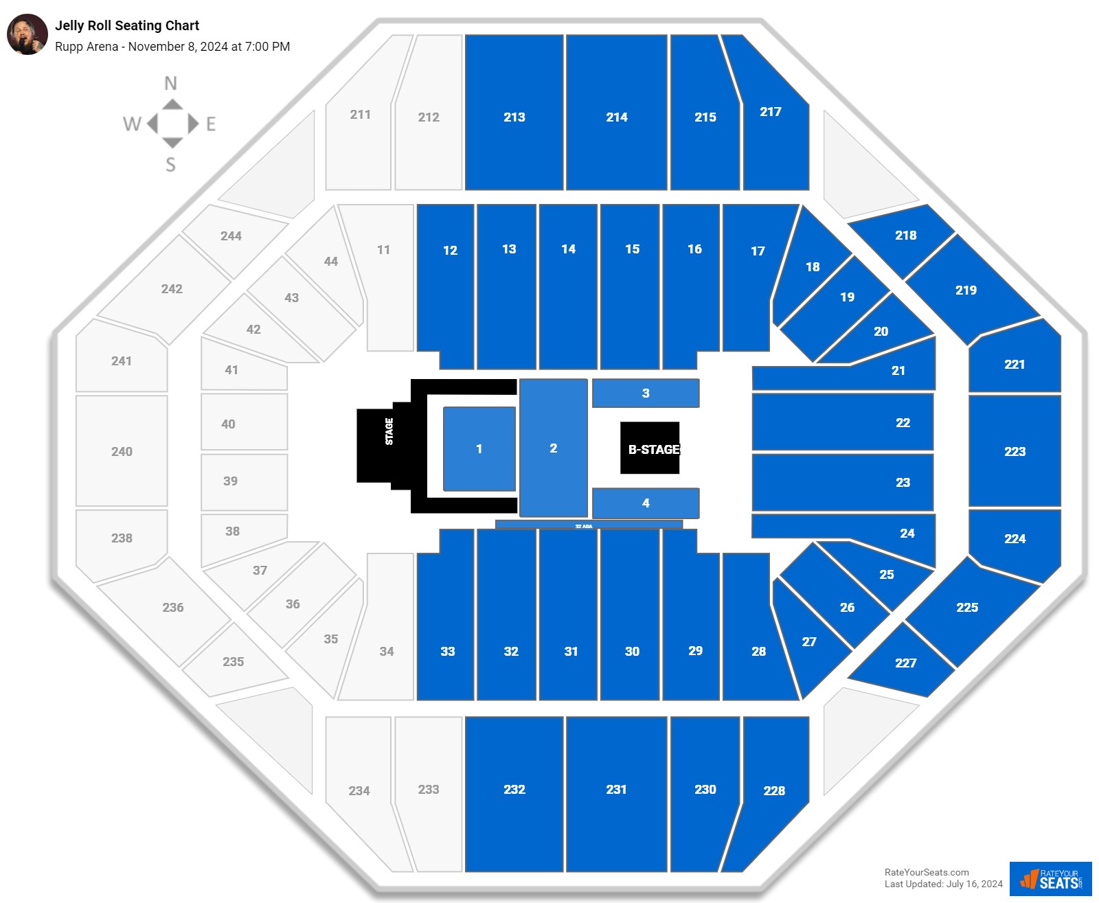 Rupp Arena Concert Seating Chart - Rateyourseats.com