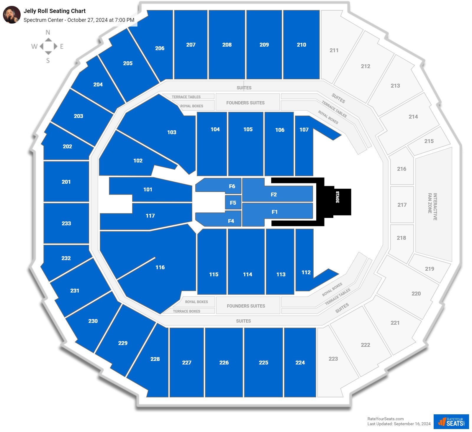 Spectrum Center Concert Seating Chart