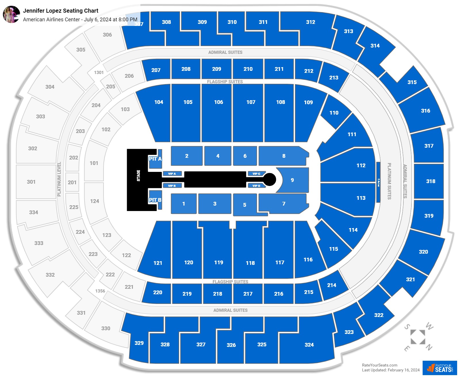 American Airlines Center Concert Seating Chart - RateYourSeats.com