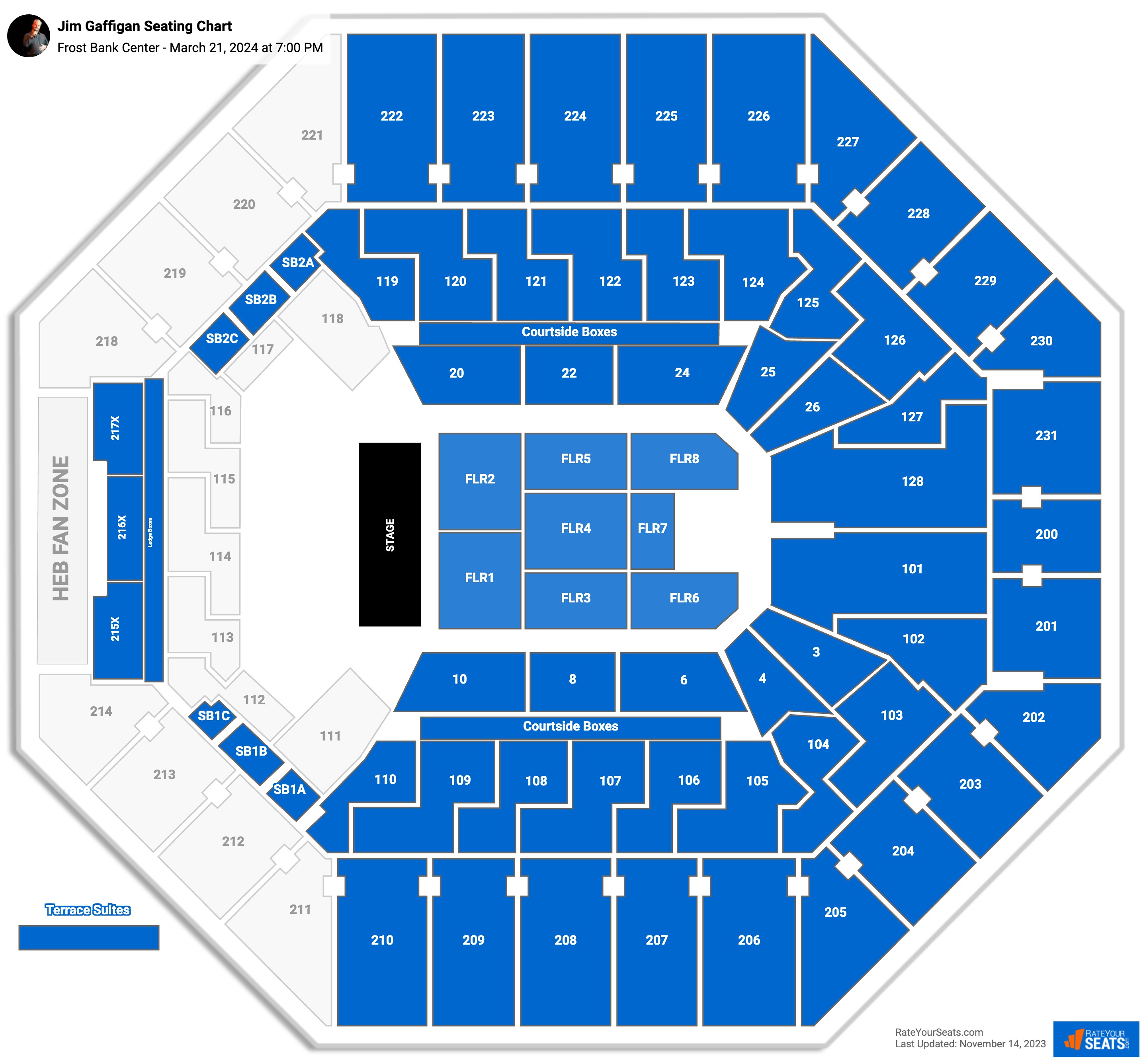 Frost Bank Center Concert Seating Chart - RateYourSeats.com