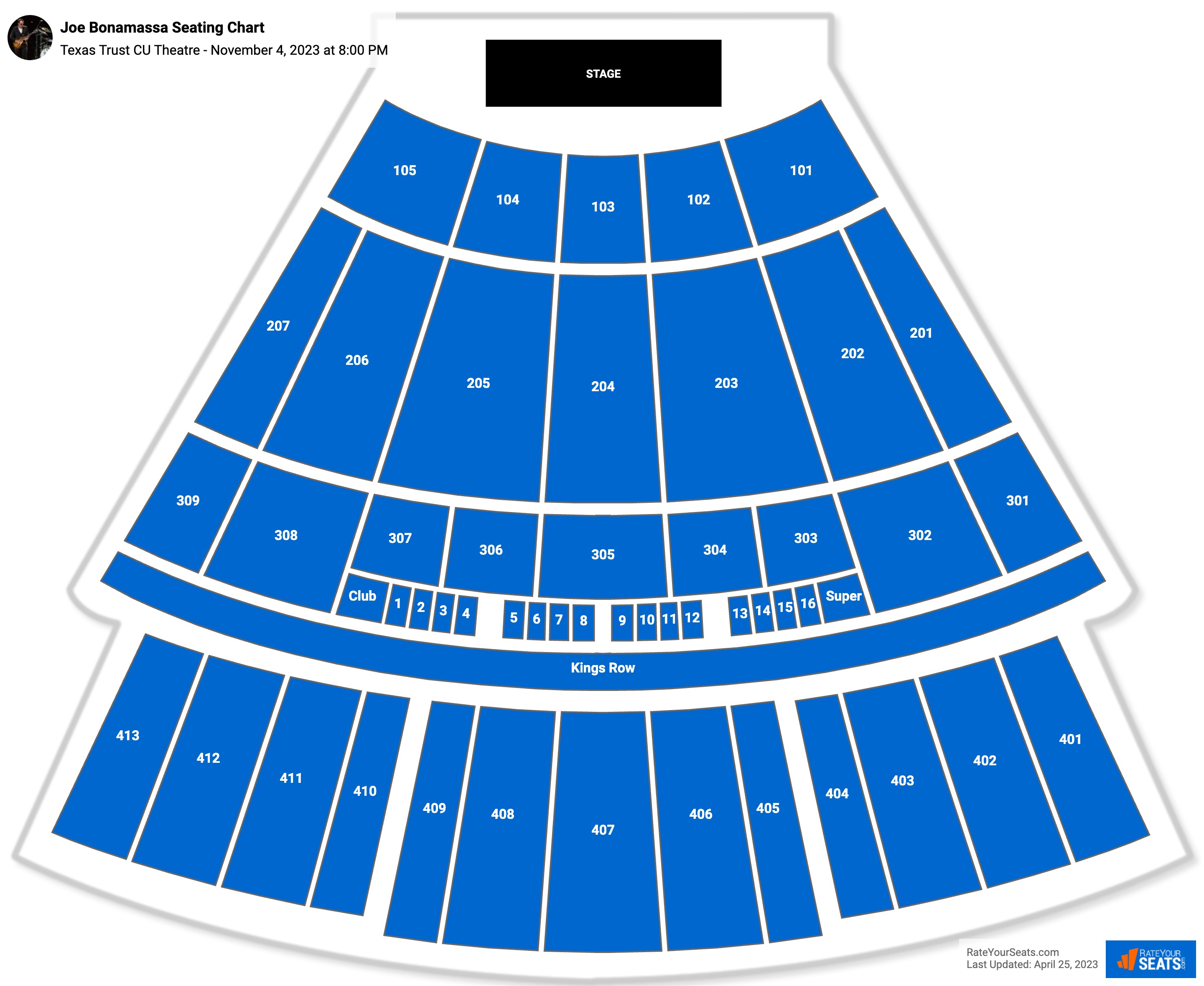 Texas Trust Cu Theatre Seating Chart 7650