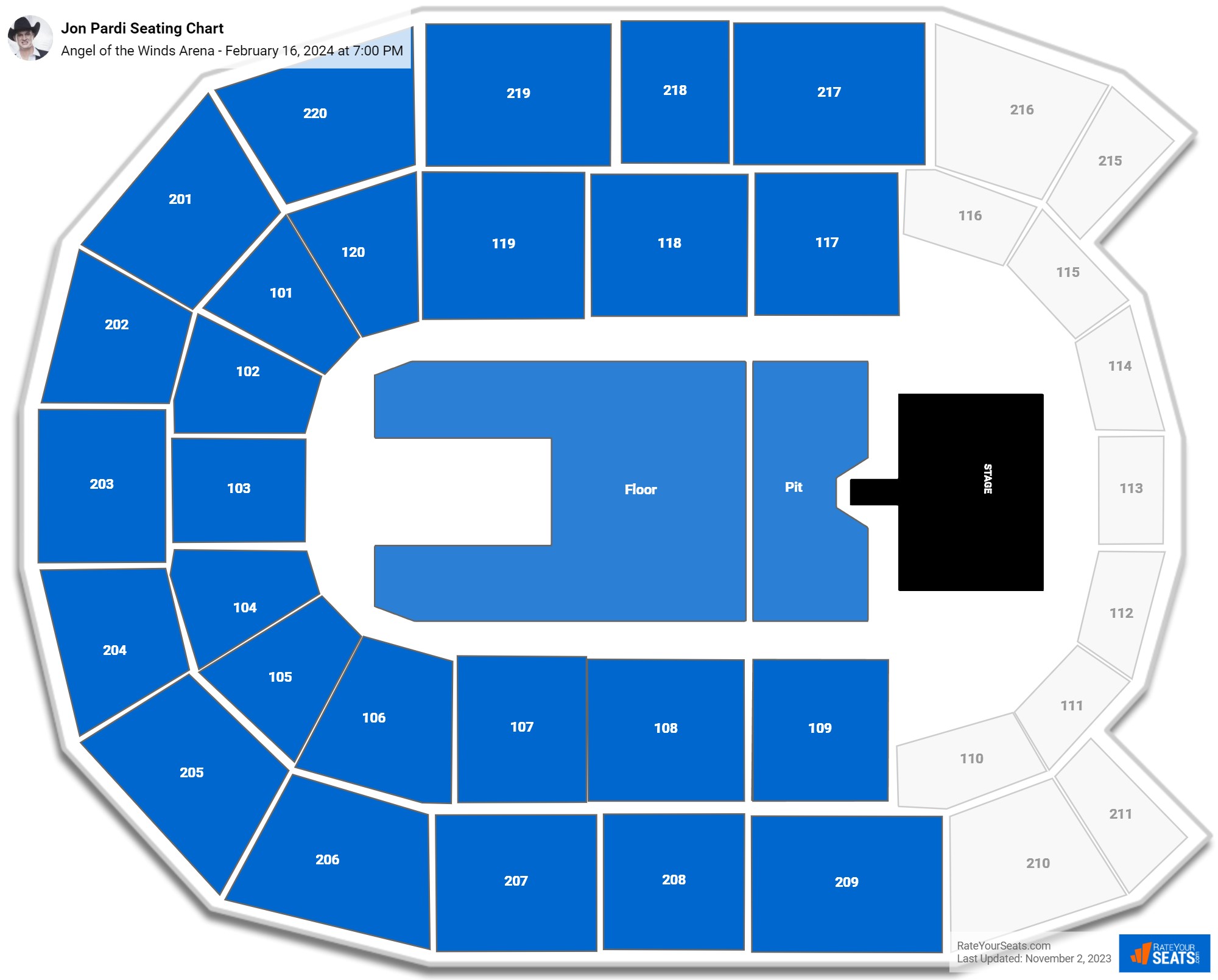 Jon Pardi - NEW DATE  Angel of the Winds Arena