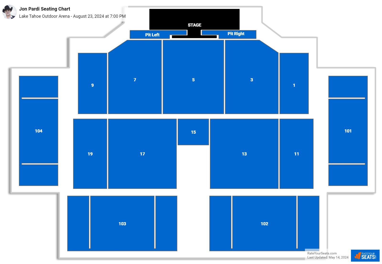 Lake Tahoe Outdoor Arena Seating Chart - Rateyourseats.com