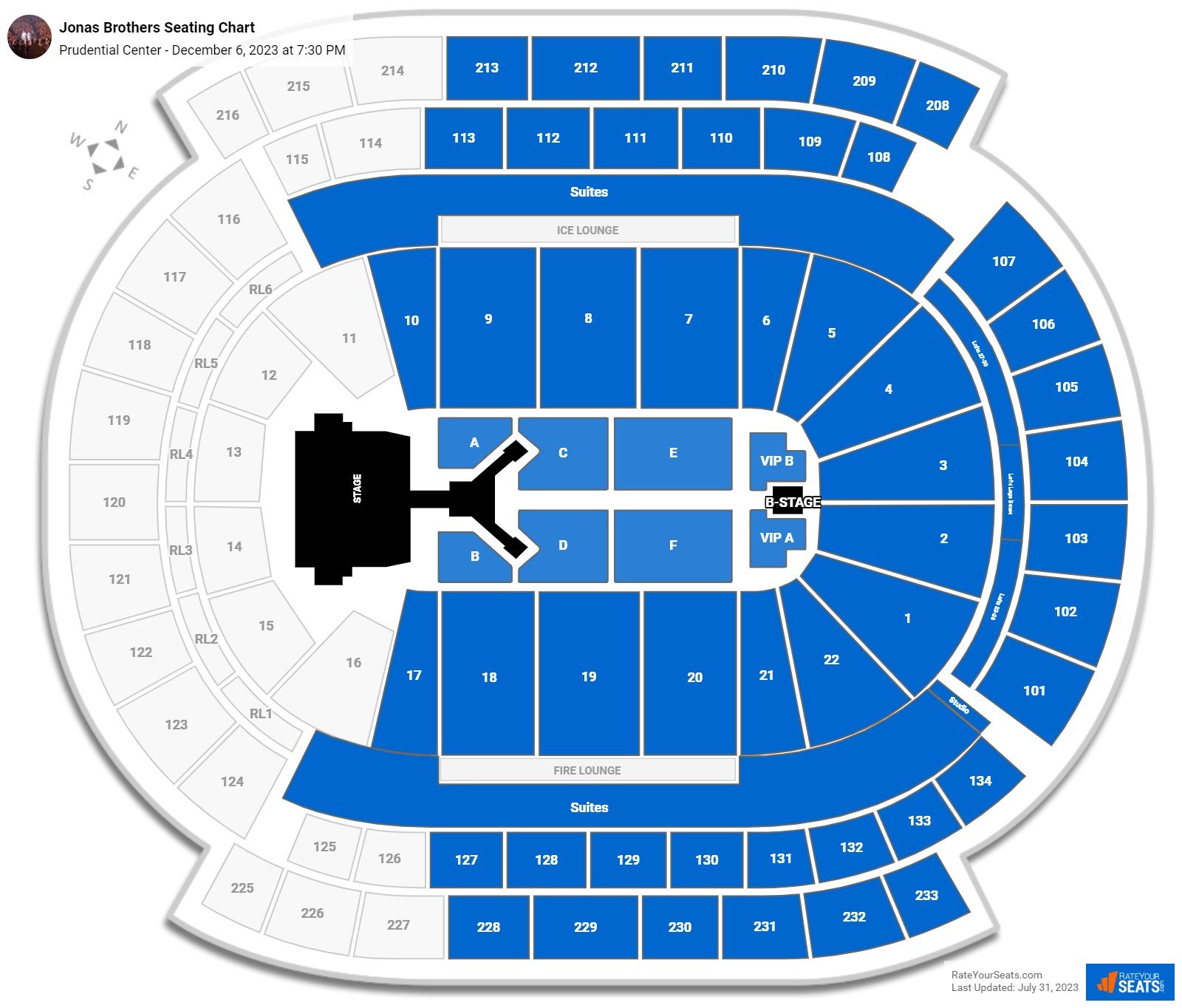 Prudential Center Concert Seating Chart