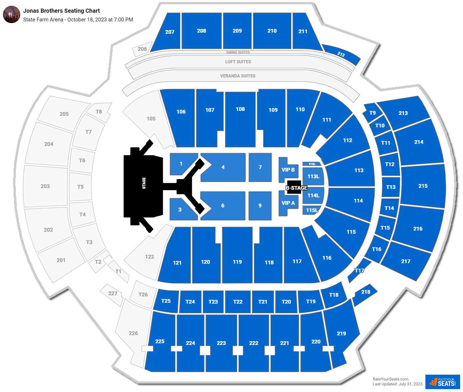 State Farm Arena Concert Seating Chart - RateYourSeats.com