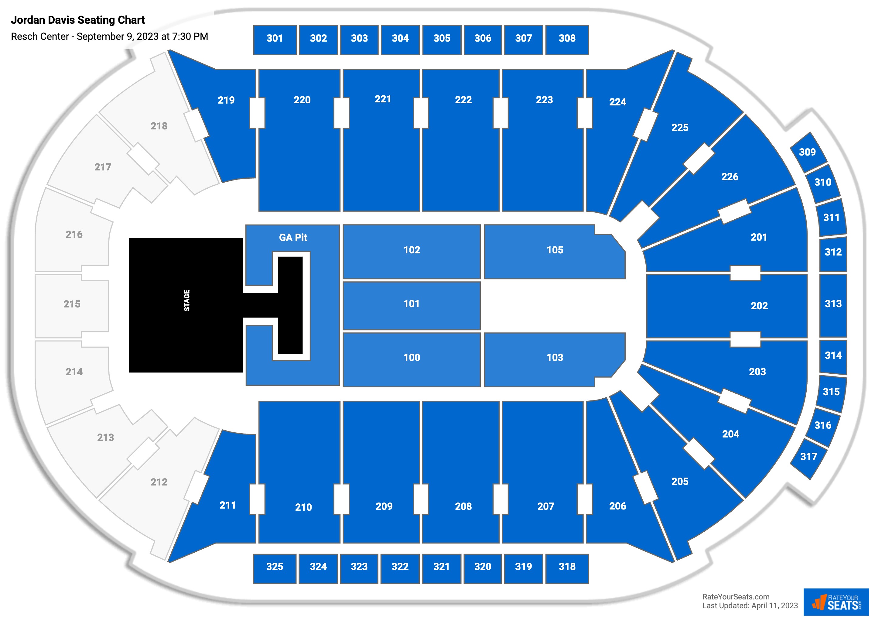 Resch Center Seating Chart - RateYourSeats.com