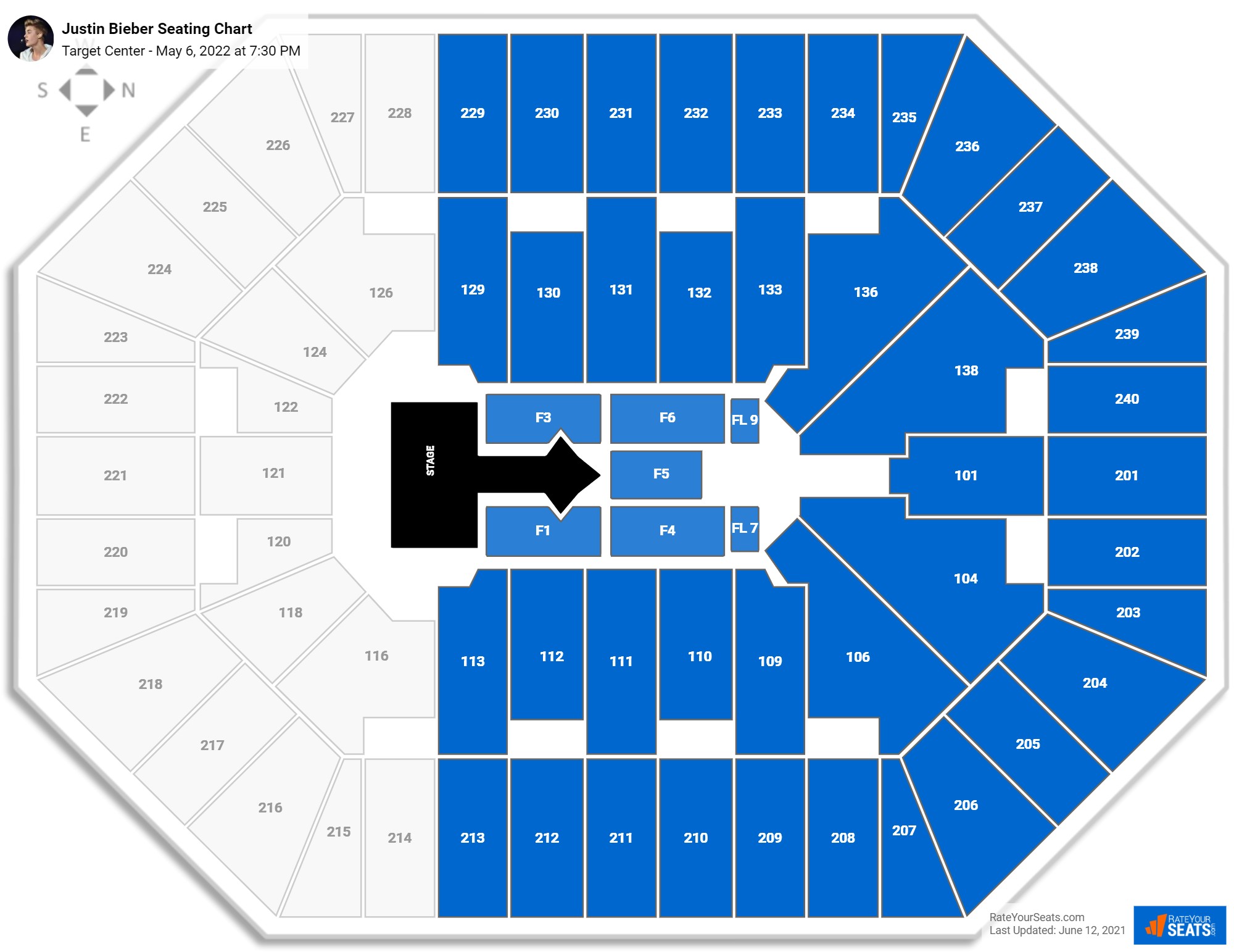 Target Center Concert Seating Chart - RateYourSeats.com