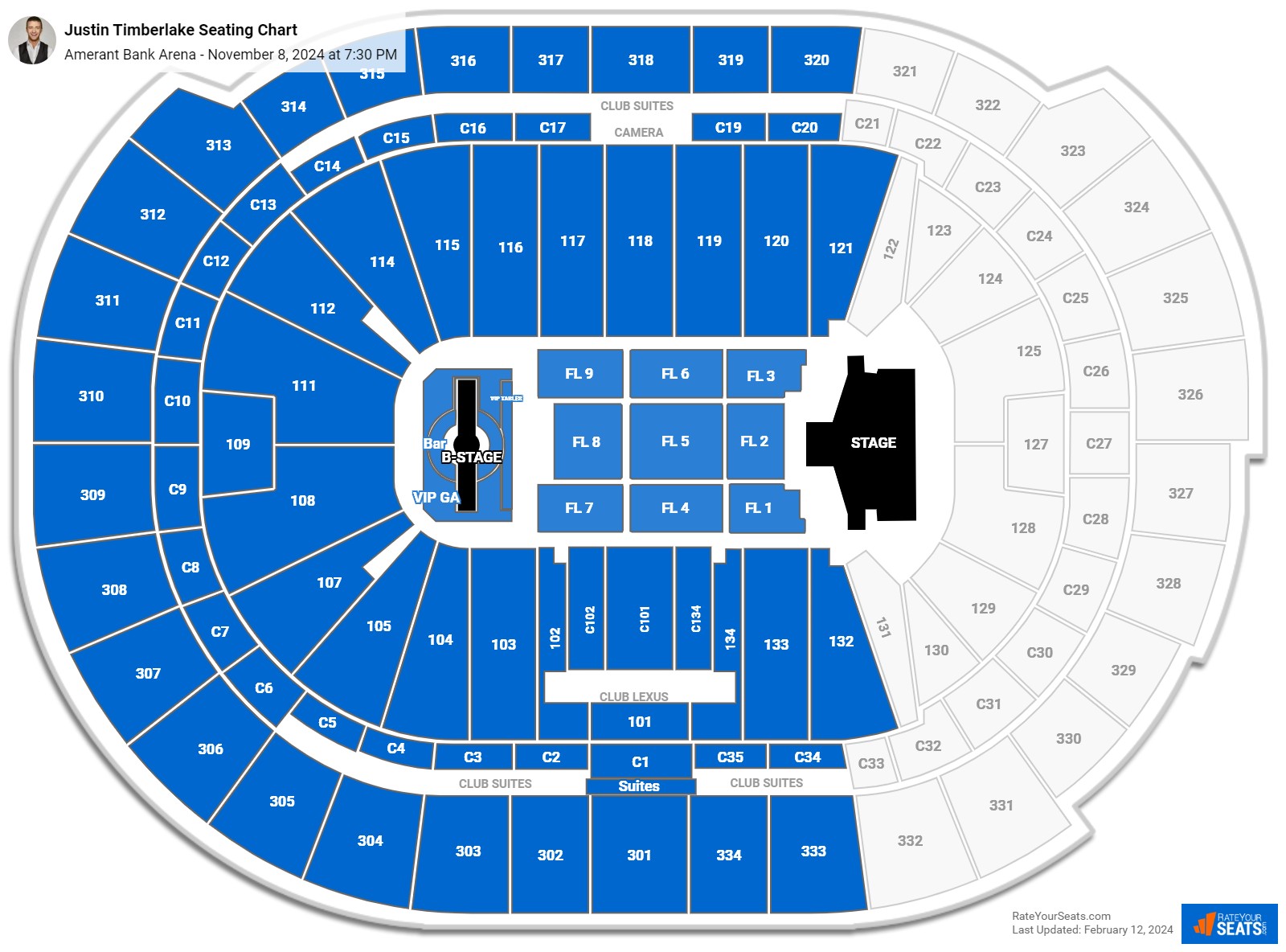 Amerant Bank Arena Concert Seating Chart (2024)