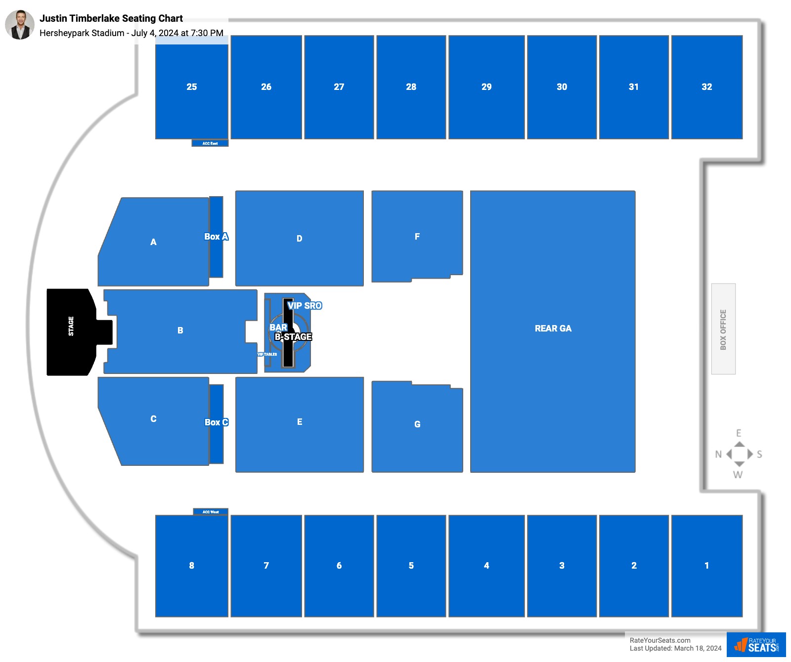 Hersheypark Stadium Seating Chart