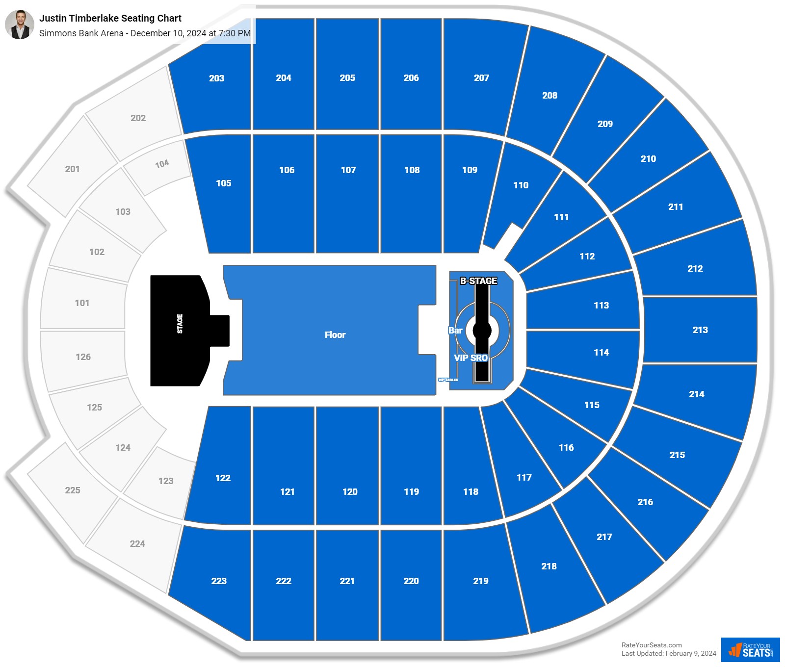 Simmons Bank Arena Seating Chart - RateYourSeats.com