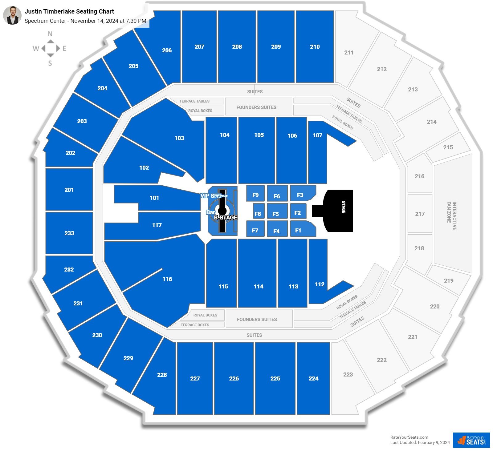 Spectrum Center Concert Seating Chart - RateYourSeats.com