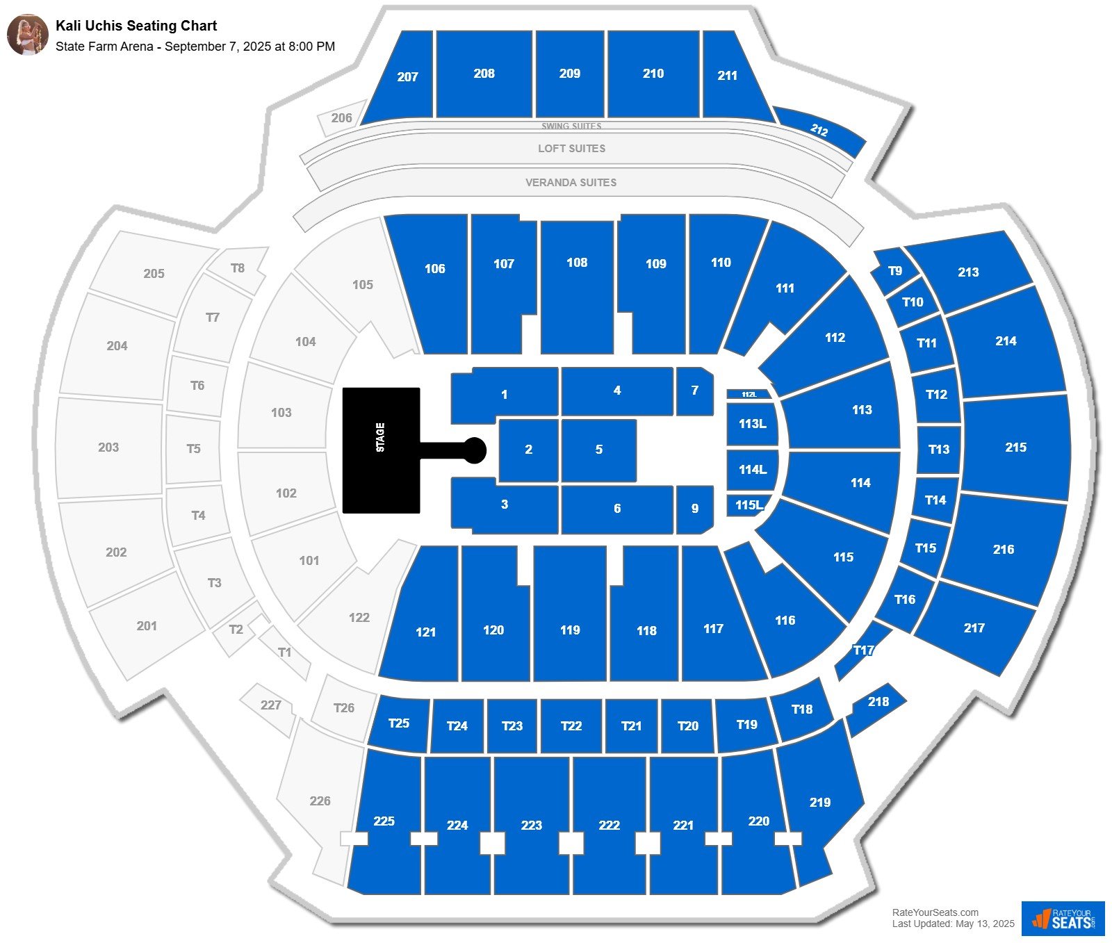 Kali Uchis seating chart State Farm Arena