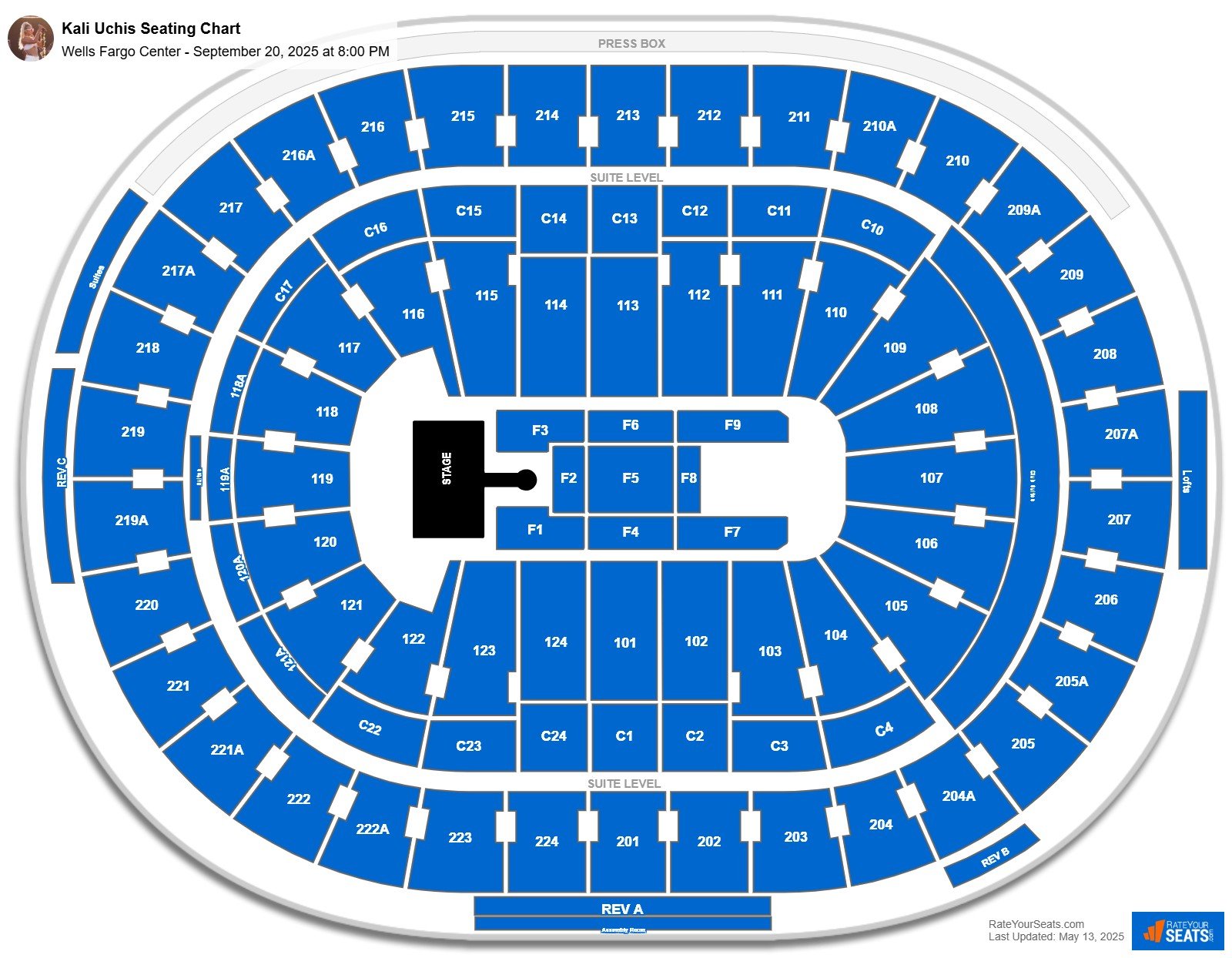 Kali Uchis seating chart Xfinity Mobile Arena