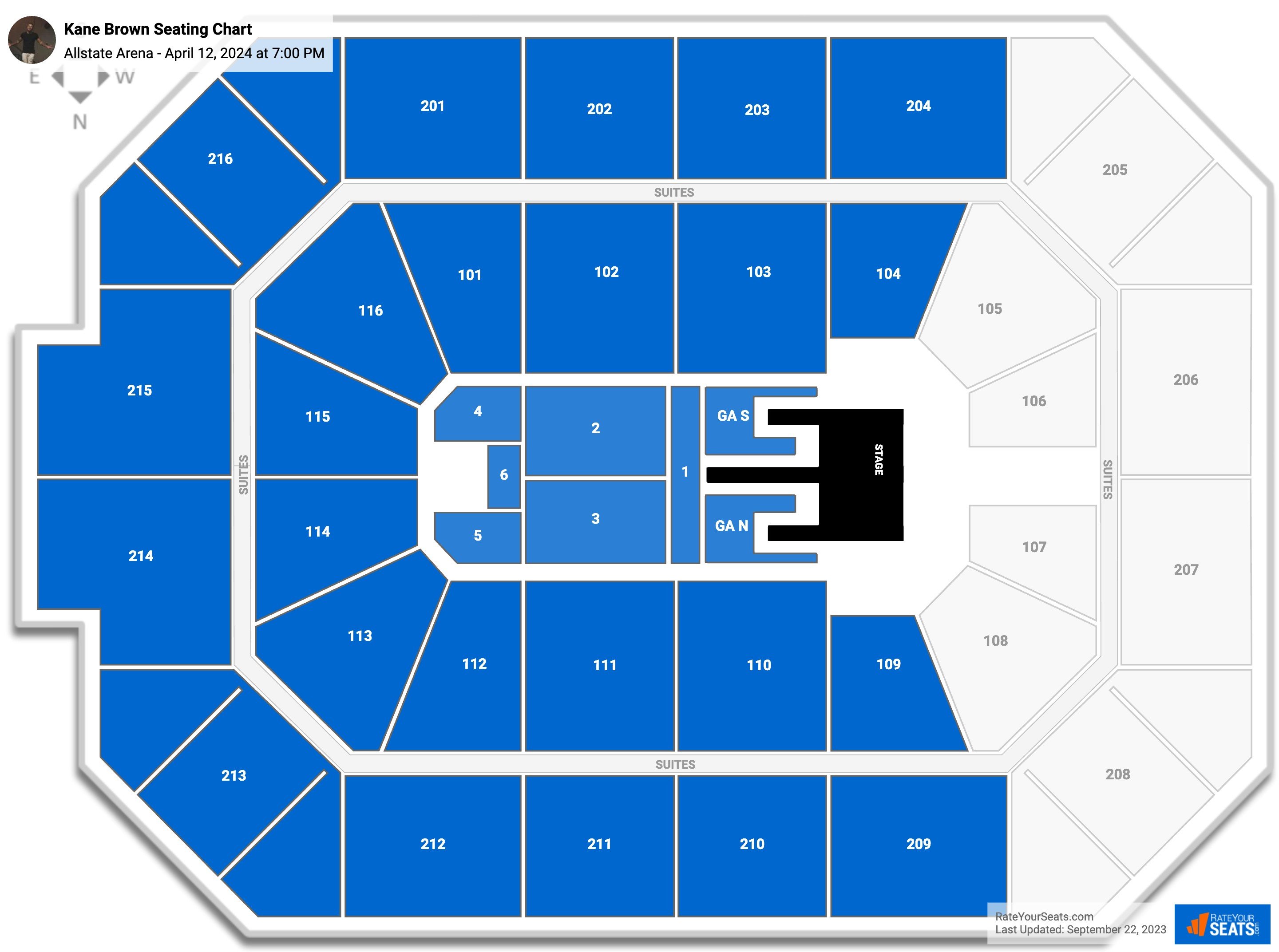 Allstate Arena Seating View Wwe Matttroy