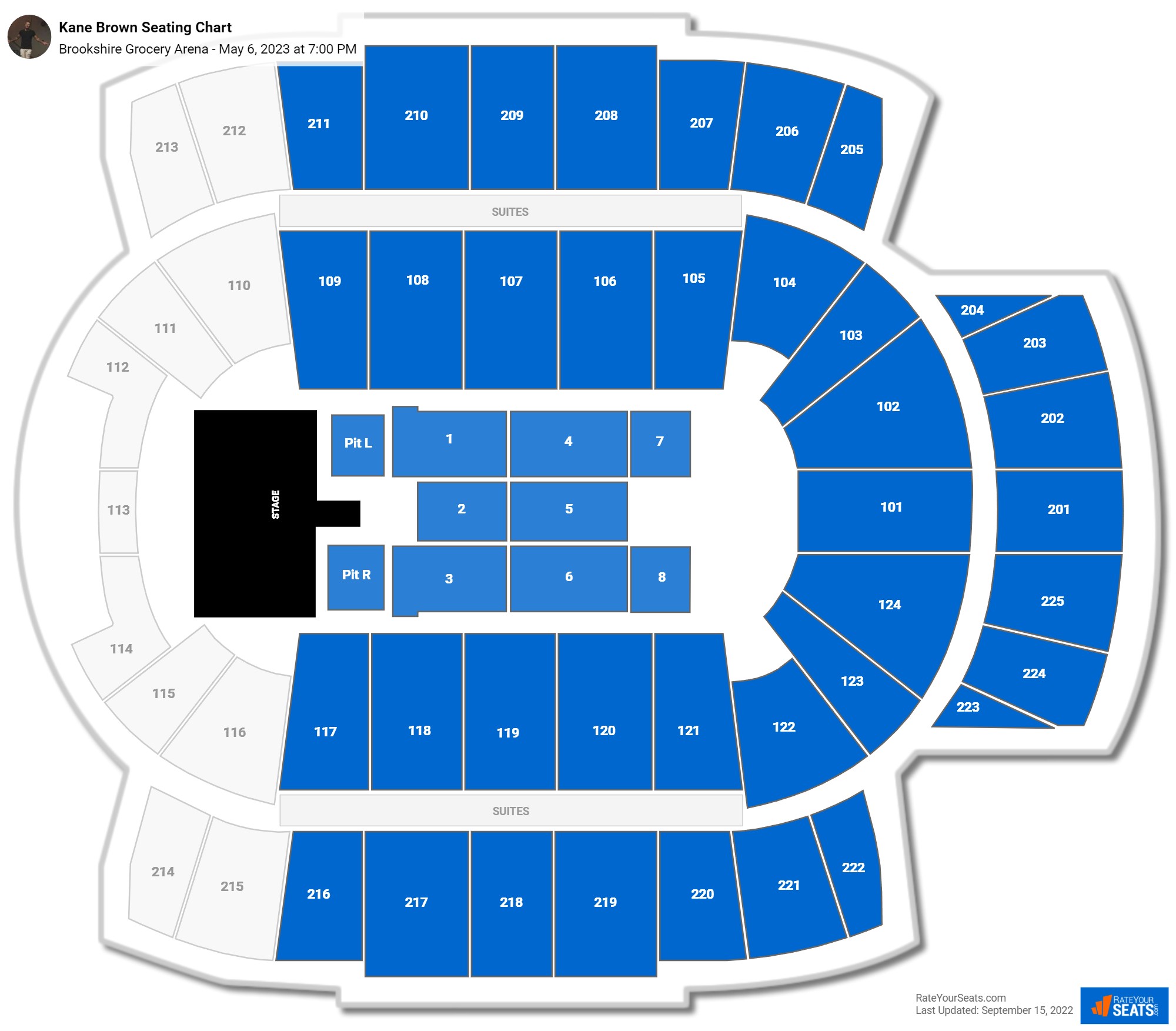 Brookshire Grocery Arena Seating Chart