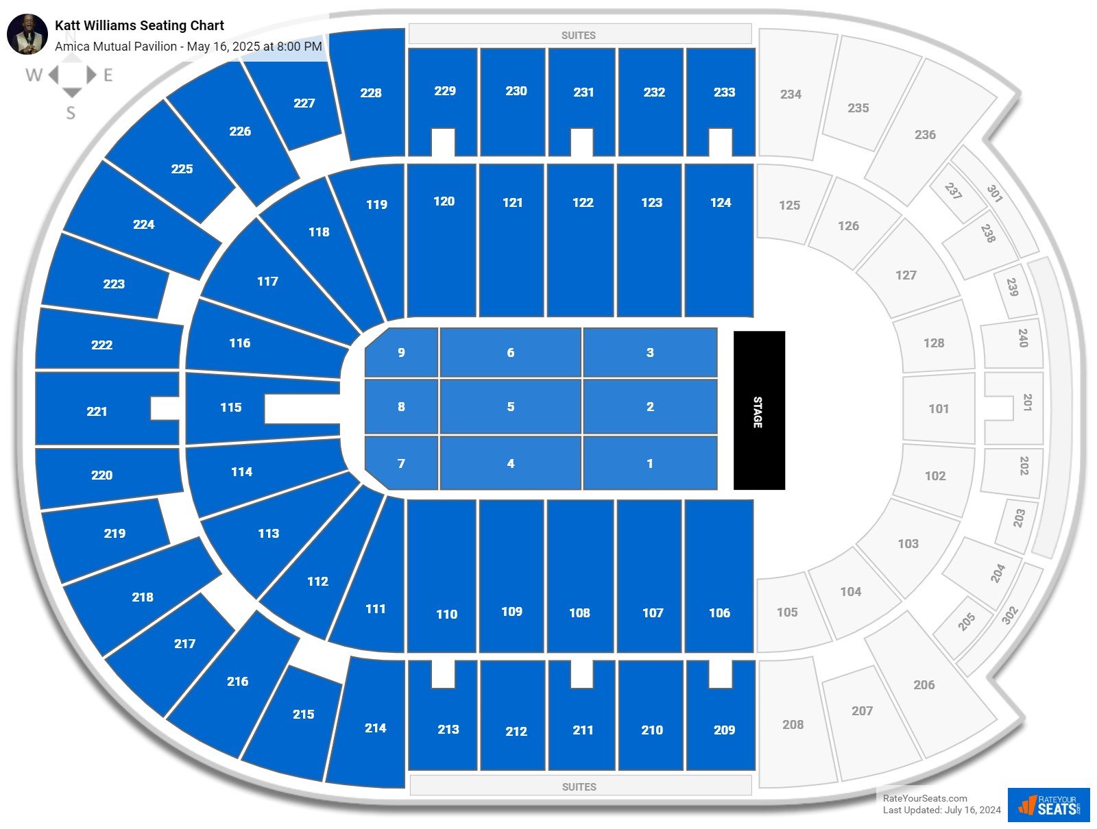 Amica Mutual Pavilion Concert Seating Chart - RateYourSeats.com