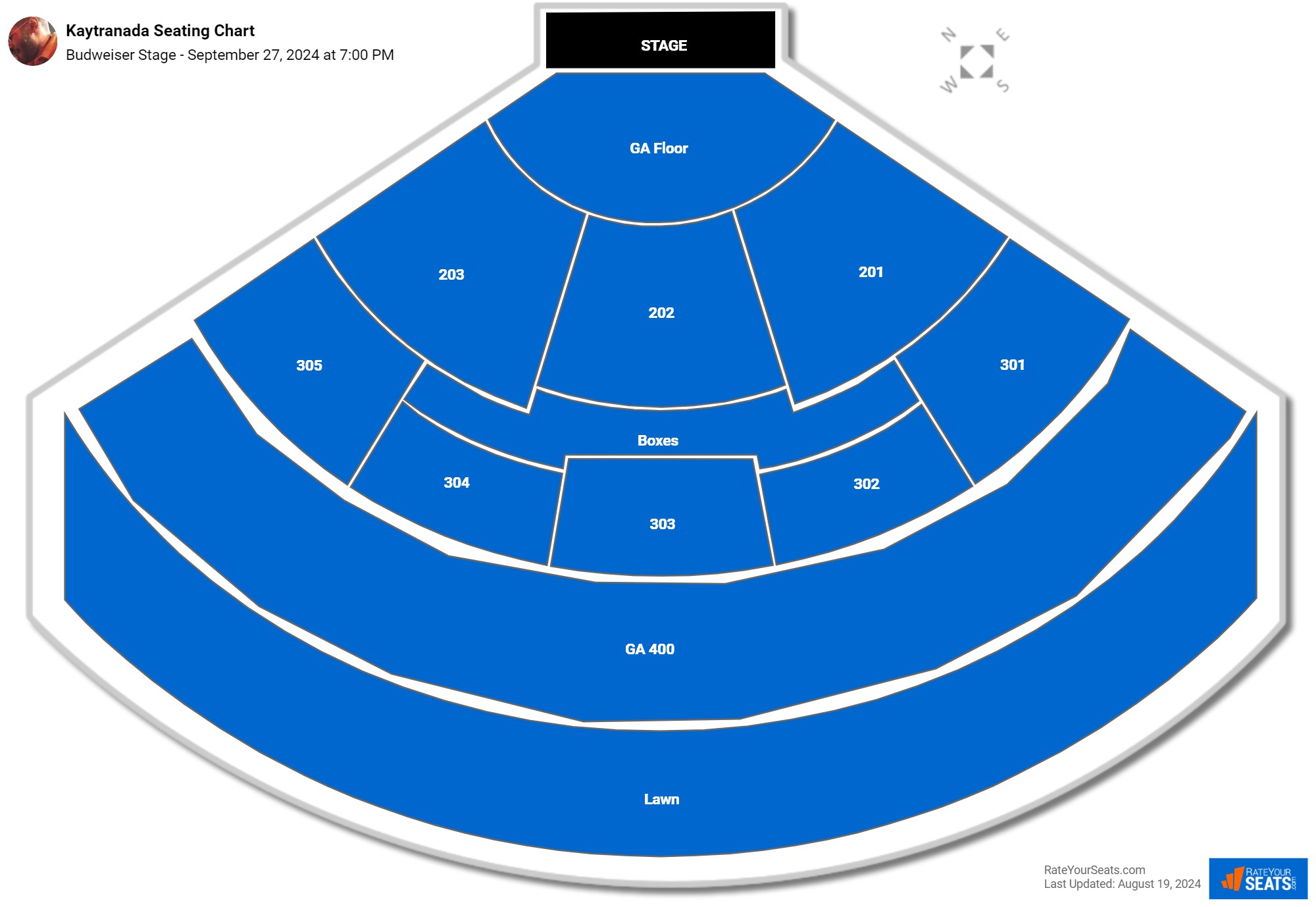 Budweiser Stage Seating Chart - RateYourSeats.com