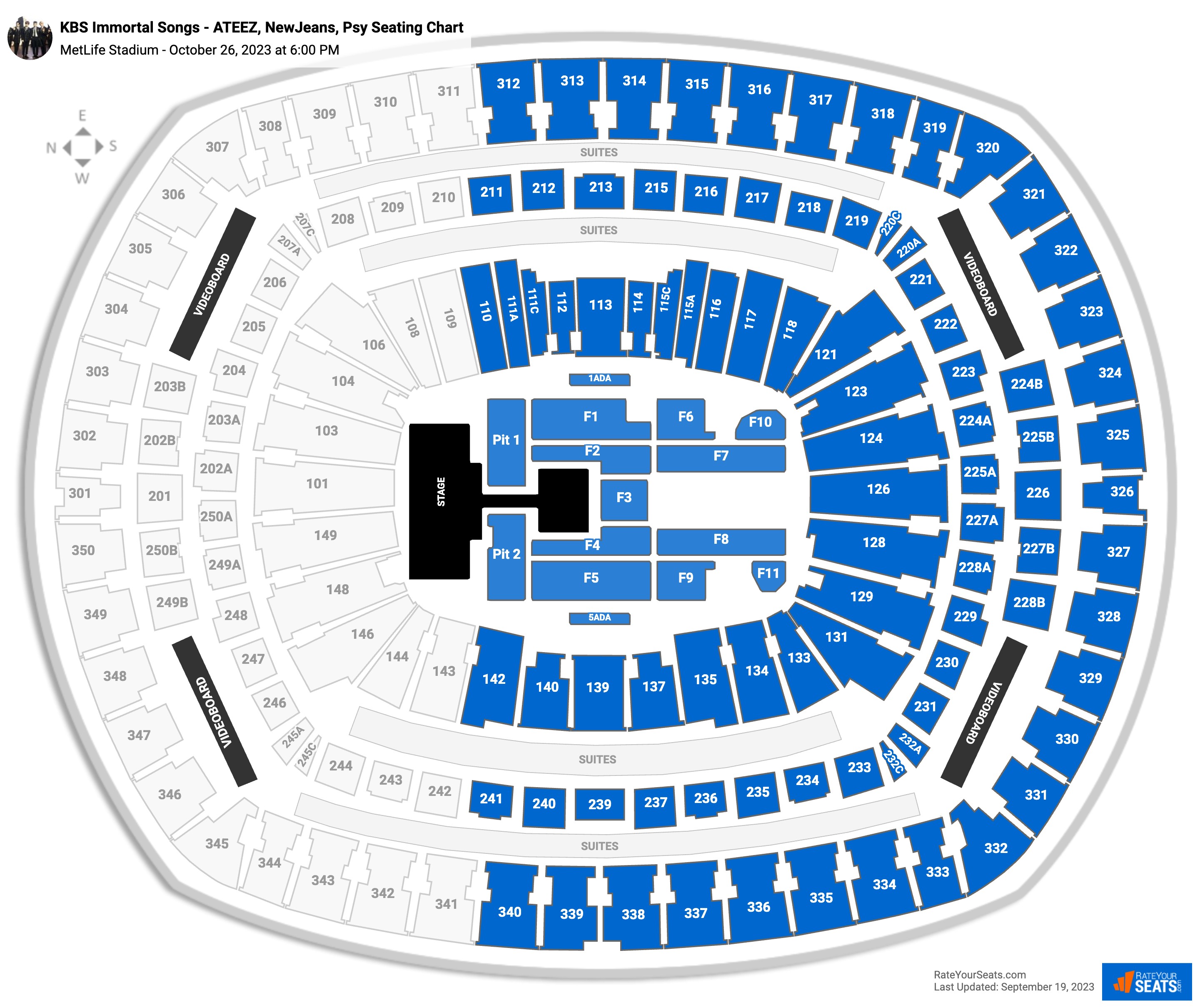 MetLife Stadium - East Rutherford, NJ  Tickets, 2023-2024 Event Schedule,  Seating Chart