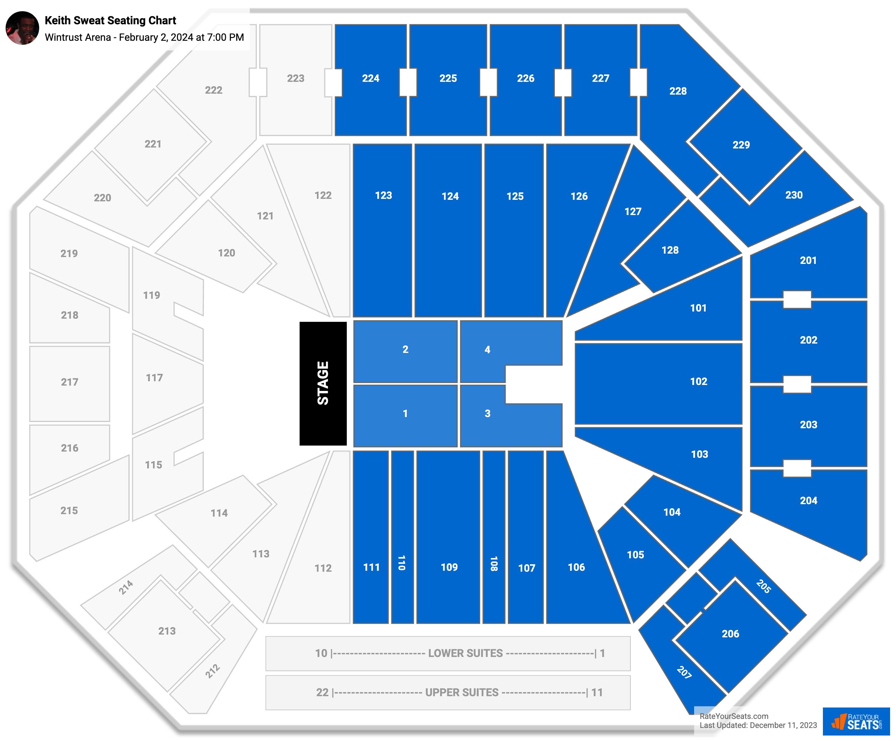 Wintrust Arena Concert Seating Chart - RateYourSeats.com