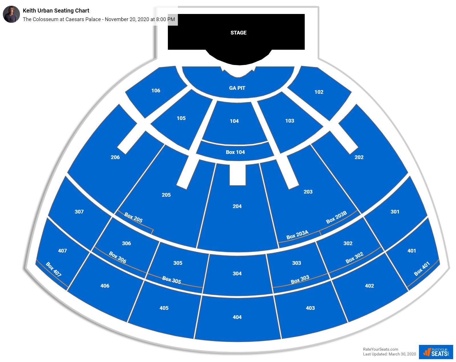 The Colosseum at Caesars Palace Seating Chart - RateYourSeats.com