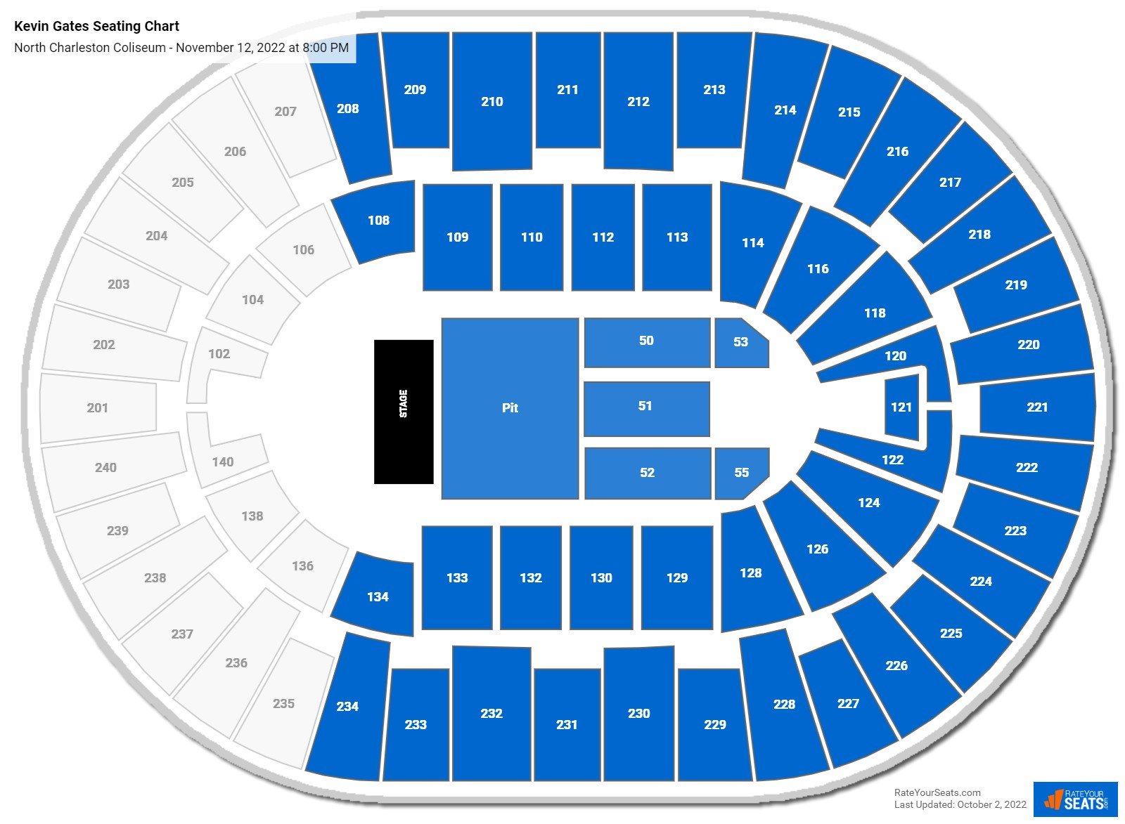 North Charleston Coliseum Seating Chart - RateYourSeats.com