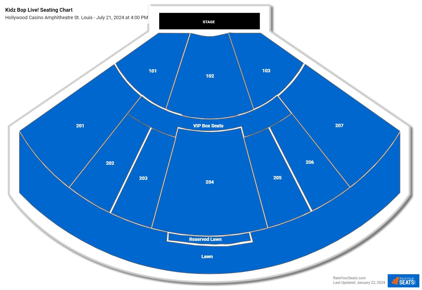 Hollywood Casino Amphitheatre St. Louis Seating Chart - RateYourSeats.com