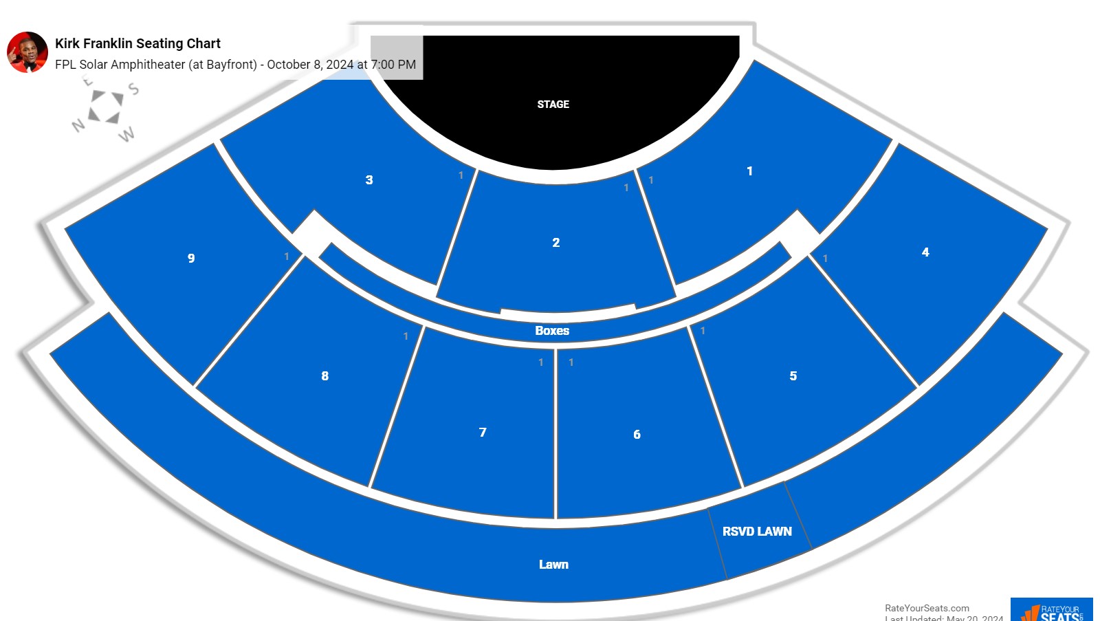 FPL Solar Amphitheater Seating Chart - RateYourSeats.com