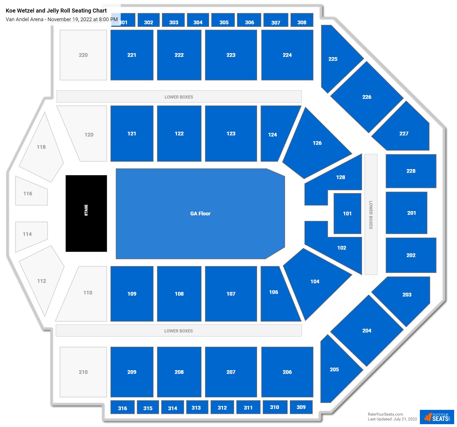 Van Andel Arena Seating Chart