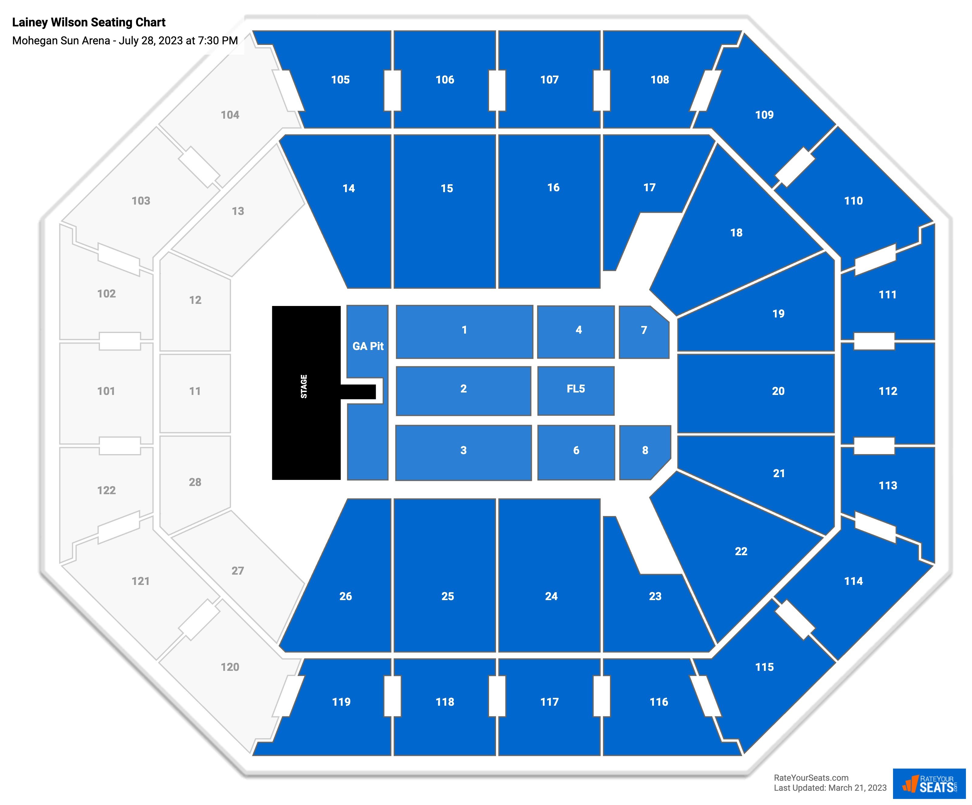 Mohegan Sun Arena Wilkes Barre Virtual Seating Chart - Home Alqu