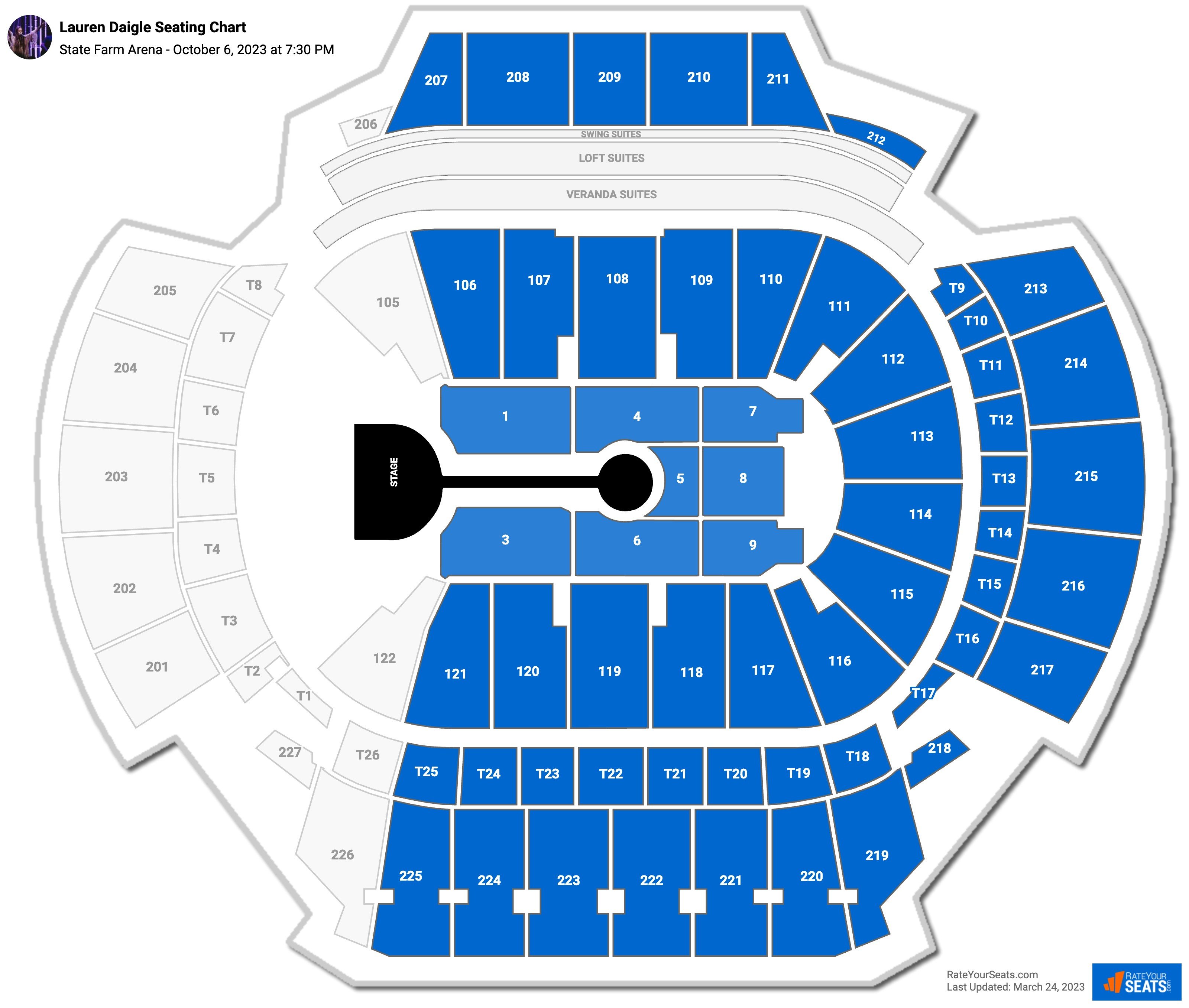 State Farm Arena Concert Seating Chart - RateYourSeats.com