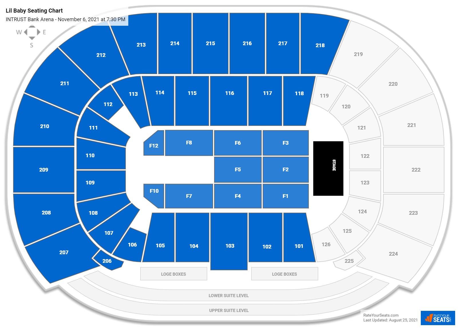 Lil Baby seating chart INTRUST Bank Arena