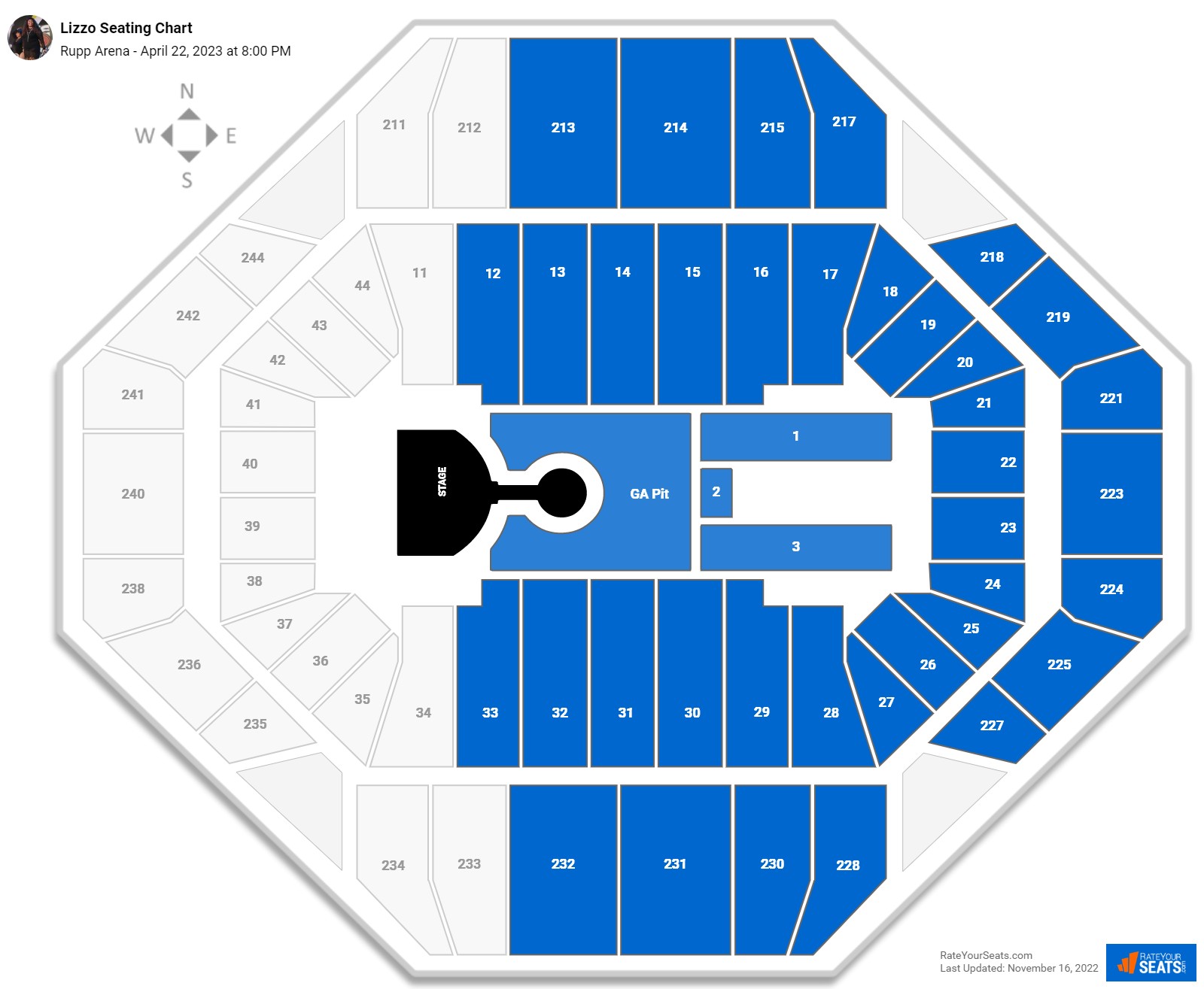 Rupp Arena Concert Seating Chart