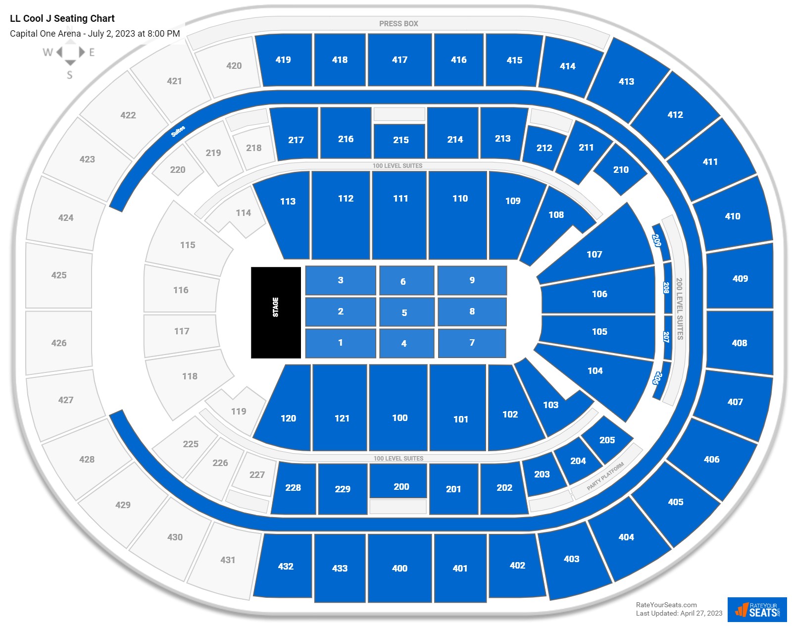 Capital One Arena Concert Seating Chart - RateYourSeats.com